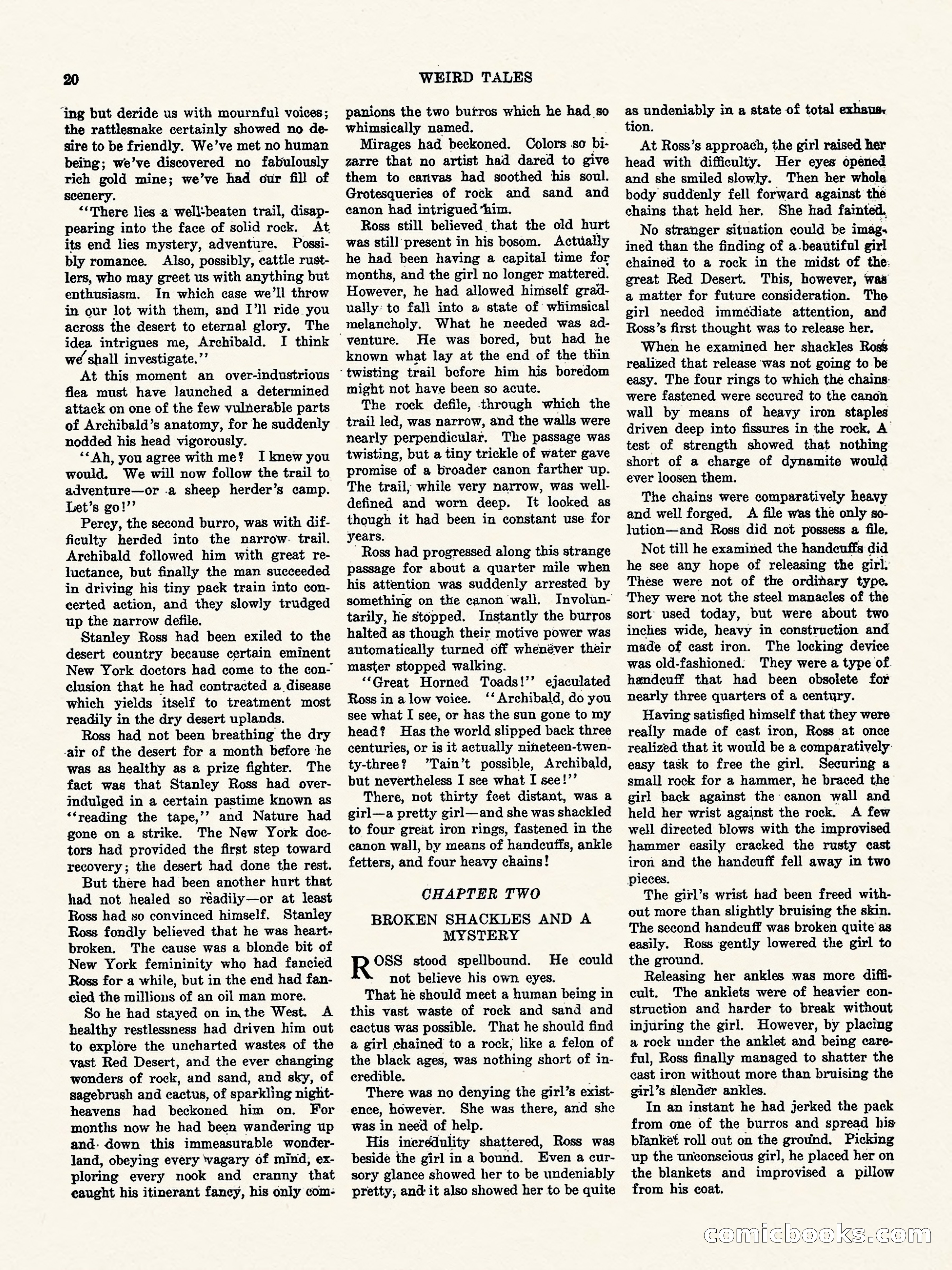 Weird Tales, Vol. I, No. 4 — page 21 of 122
