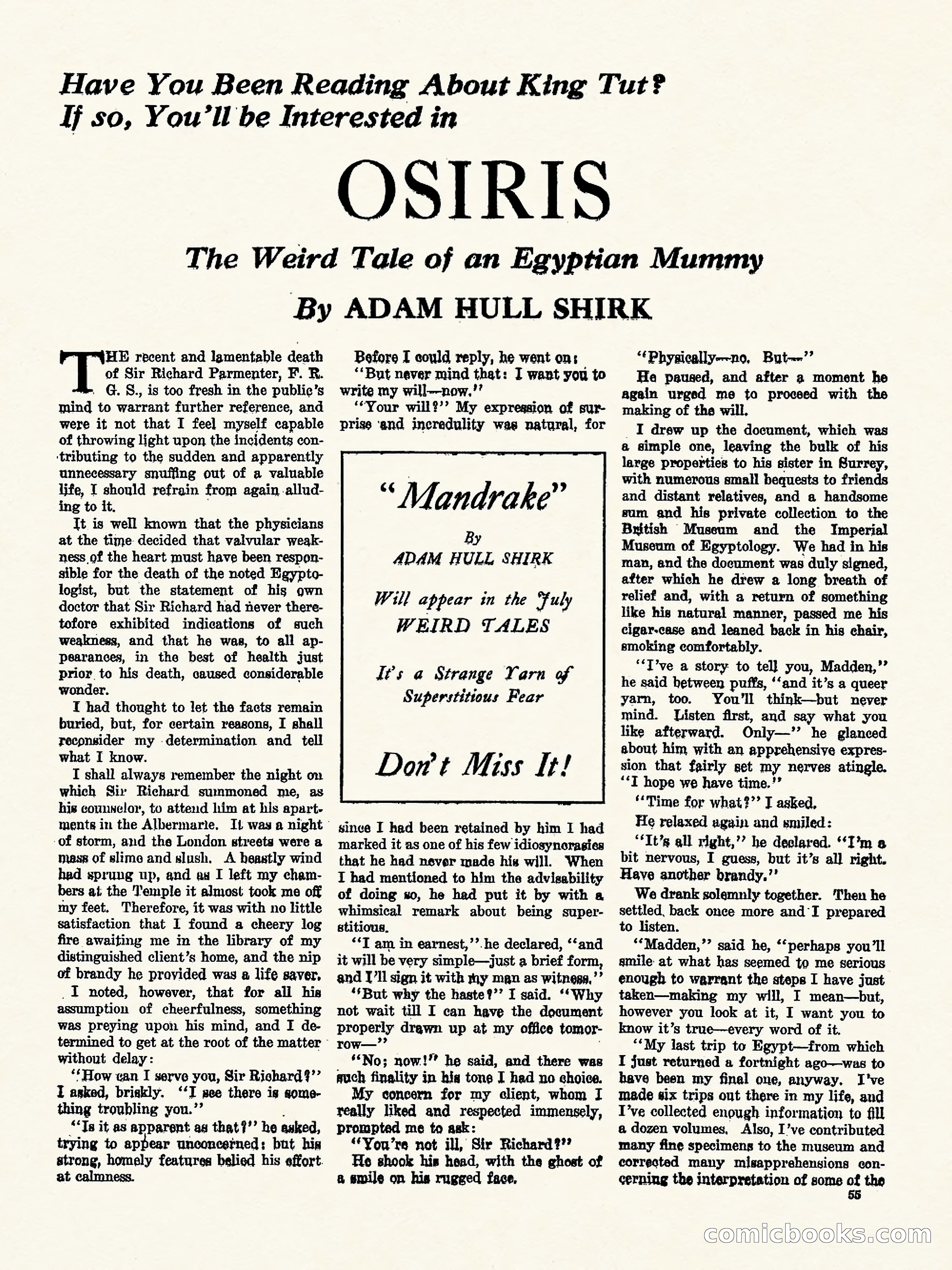 Weird Tales, Vol. I, No. 4 — page 56 of 122