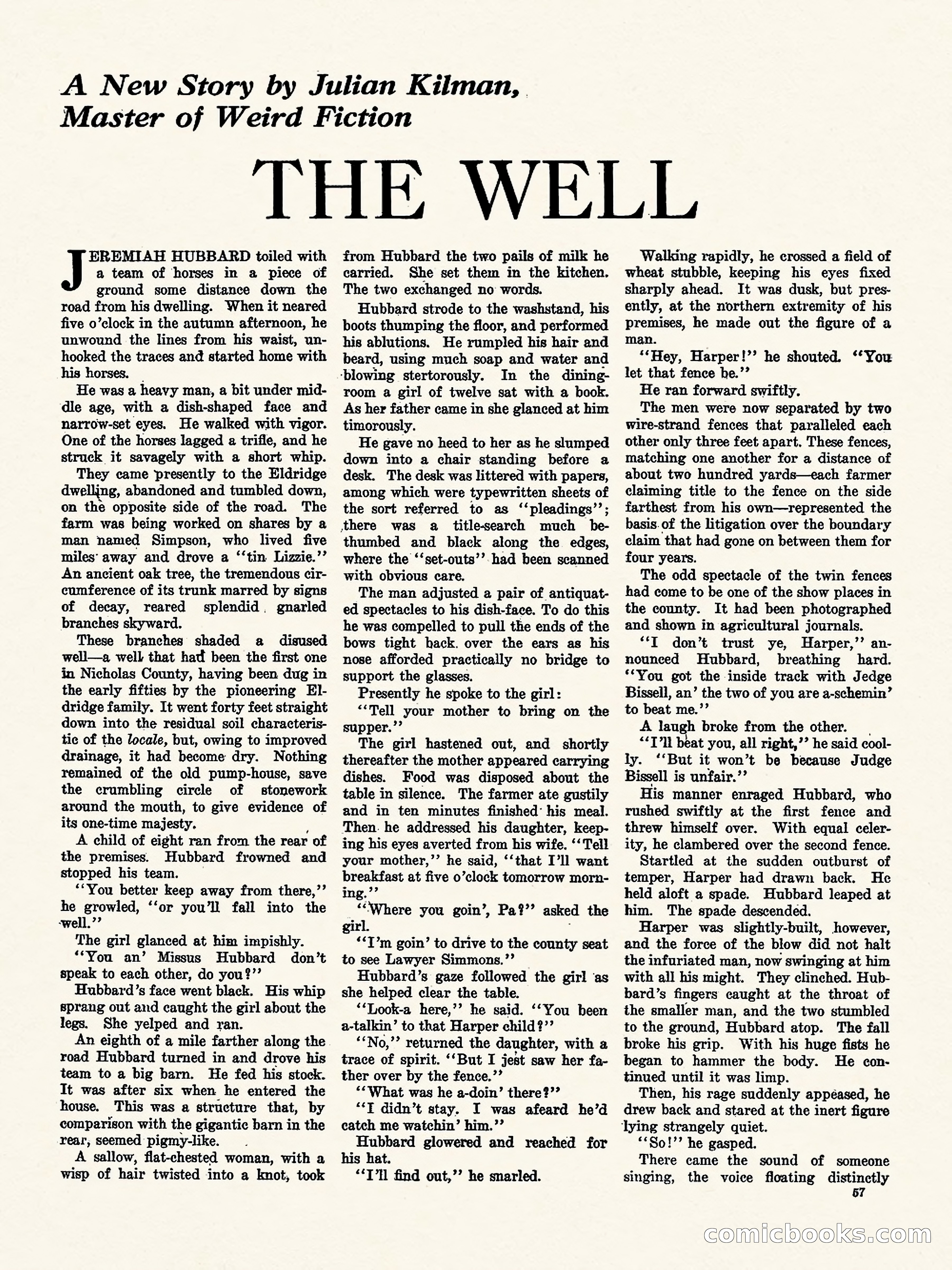 Weird Tales, Vol. I, No. 4 — page 58 of 122
