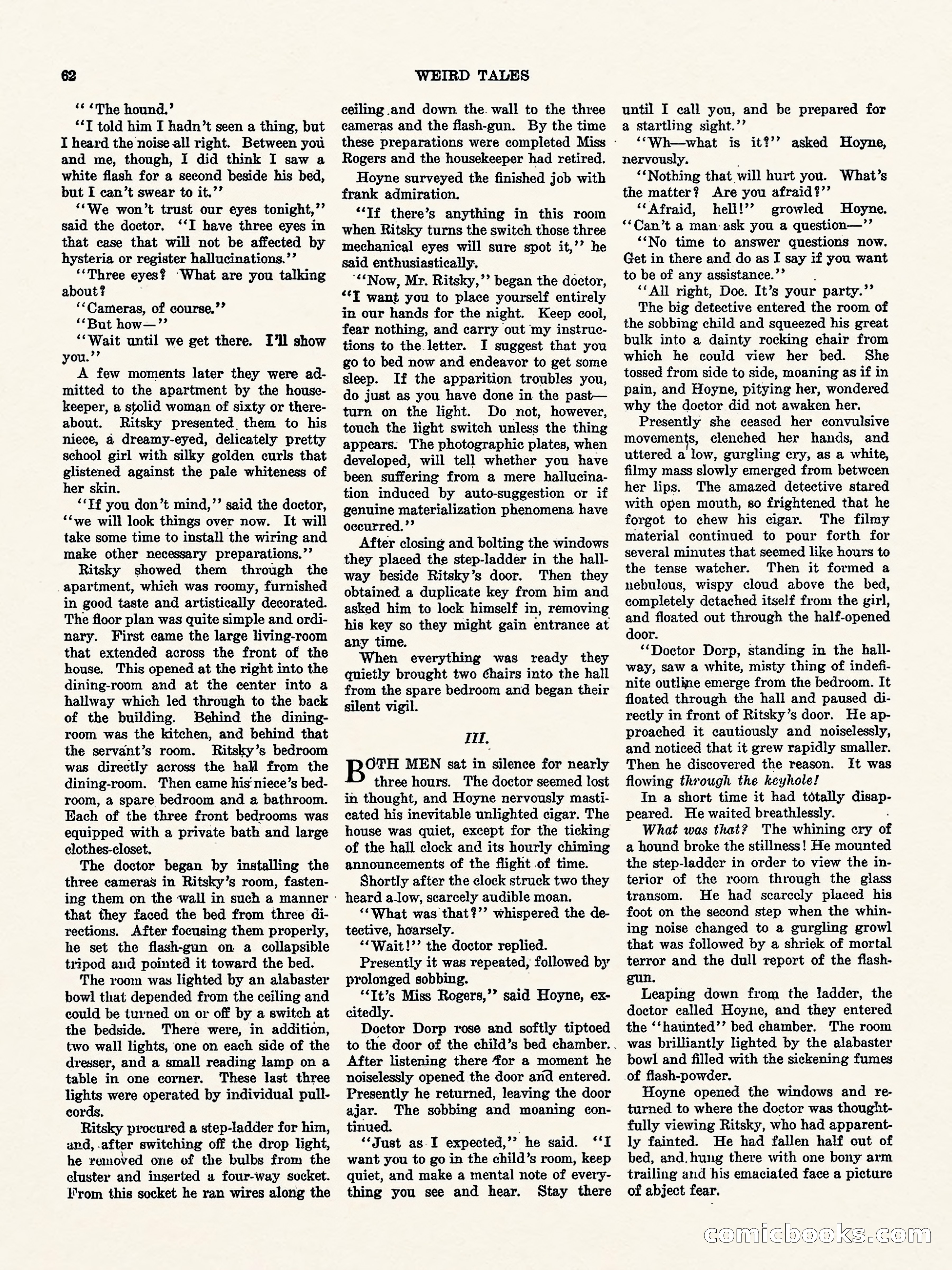Weird Tales, Vol. I, No. 4 — page 63 of 122