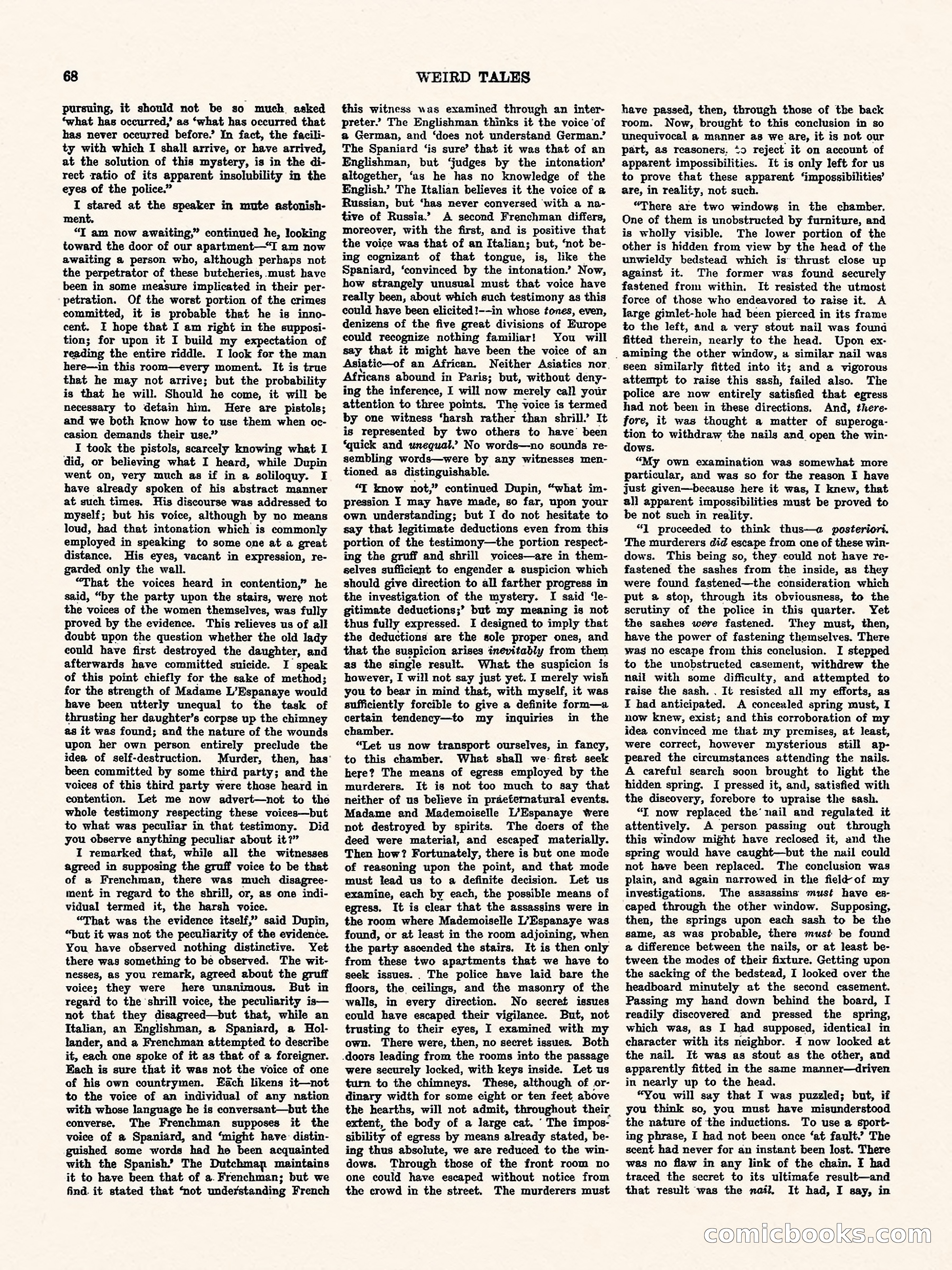 Weird Tales, Vol. I, No. 4 — page 69 of 122