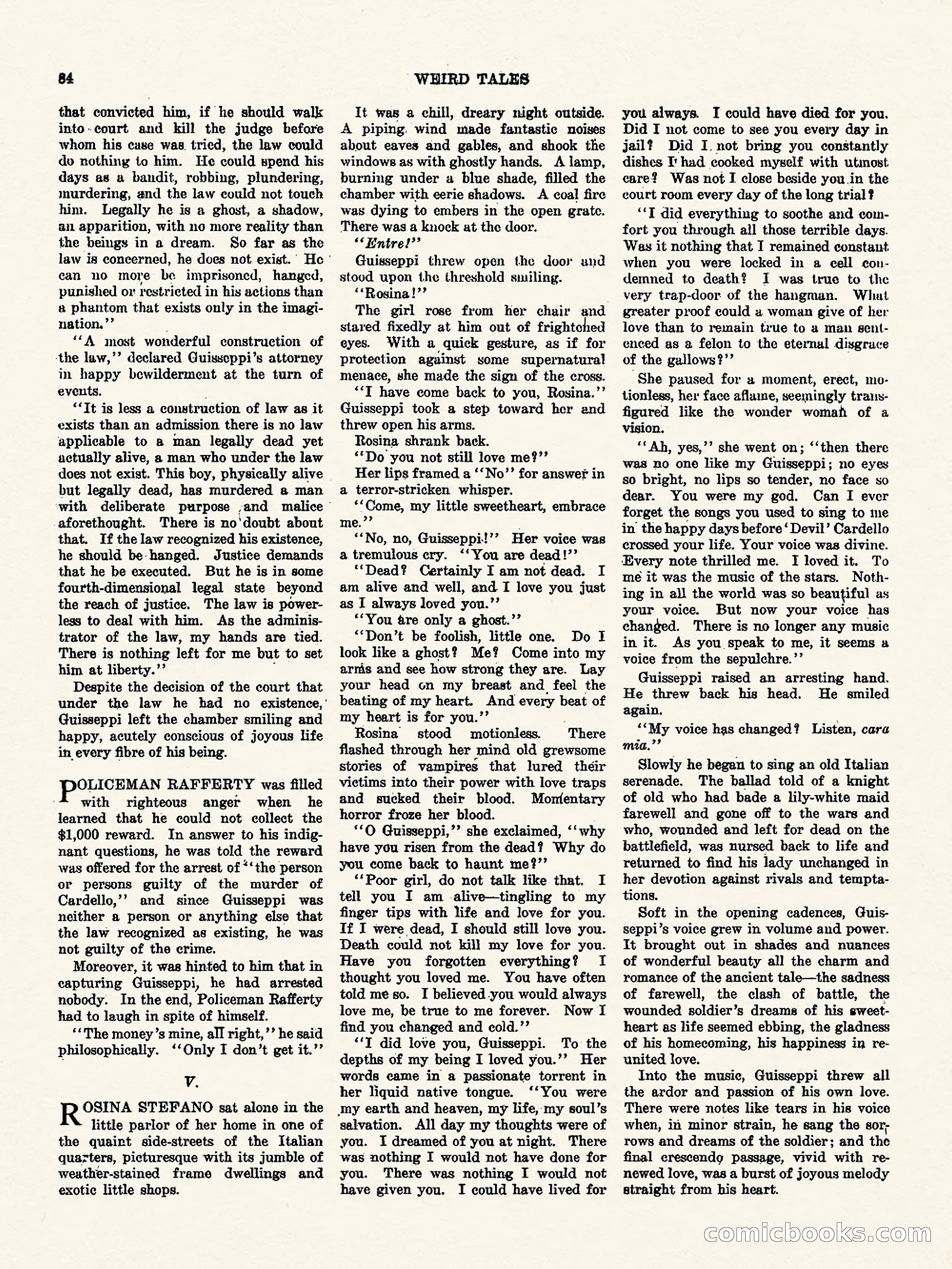 Weird Tales, Vol. I, No. 4 — page 85 of 122