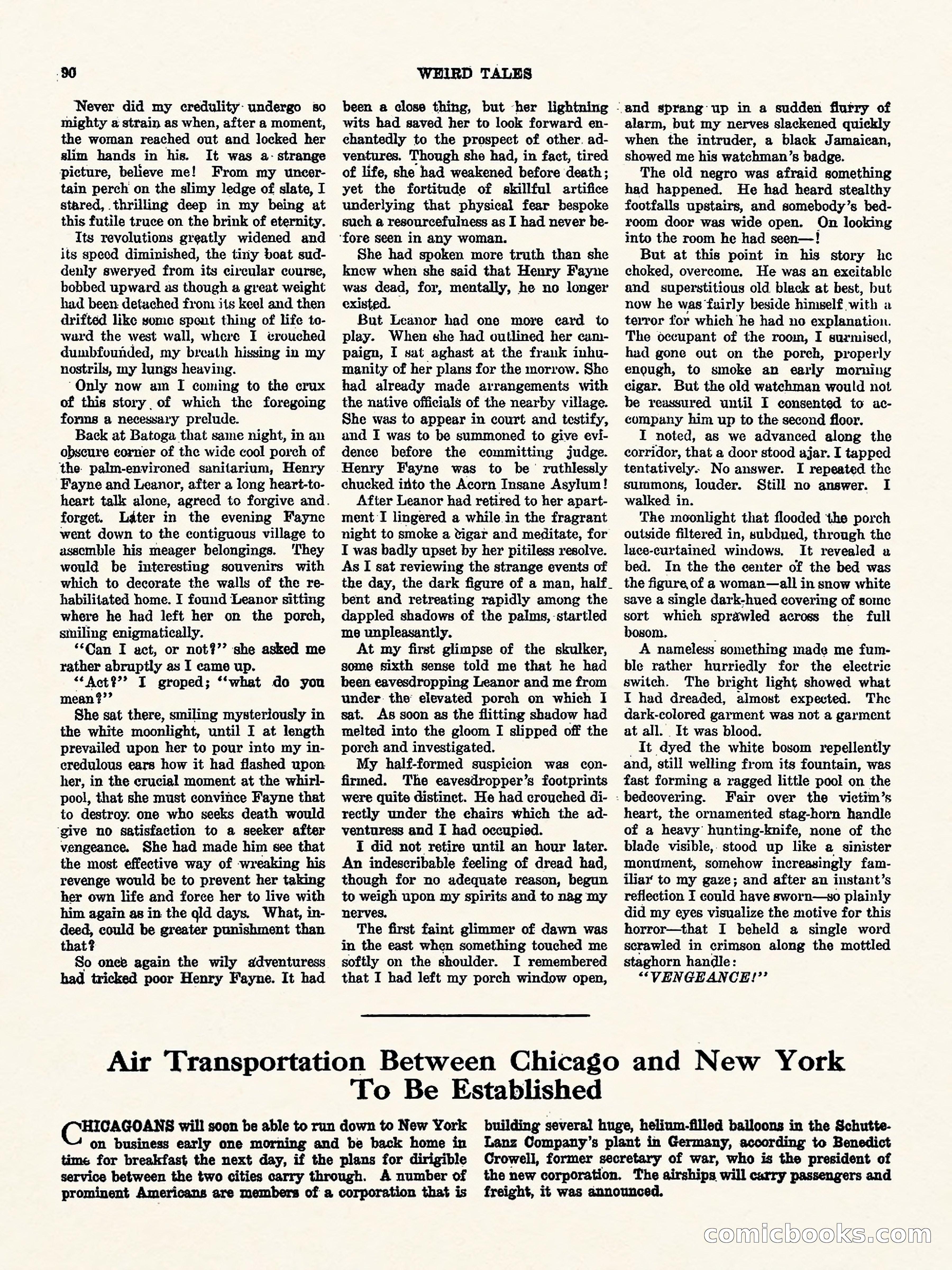 Weird Tales, Vol. I, No. 4 — page 91 of 122