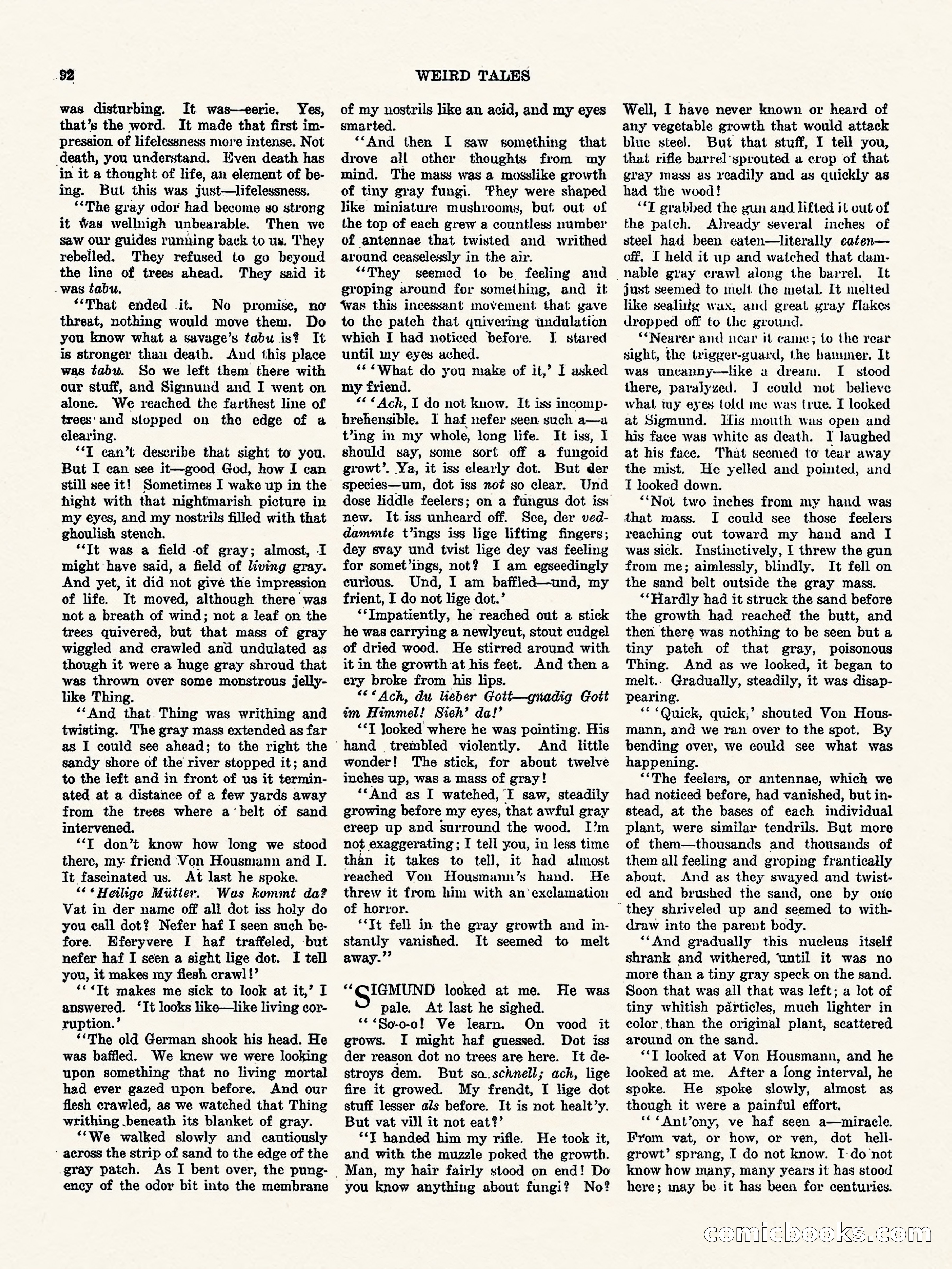 Weird Tales, Vol. I, No. 4 — page 93 of 122