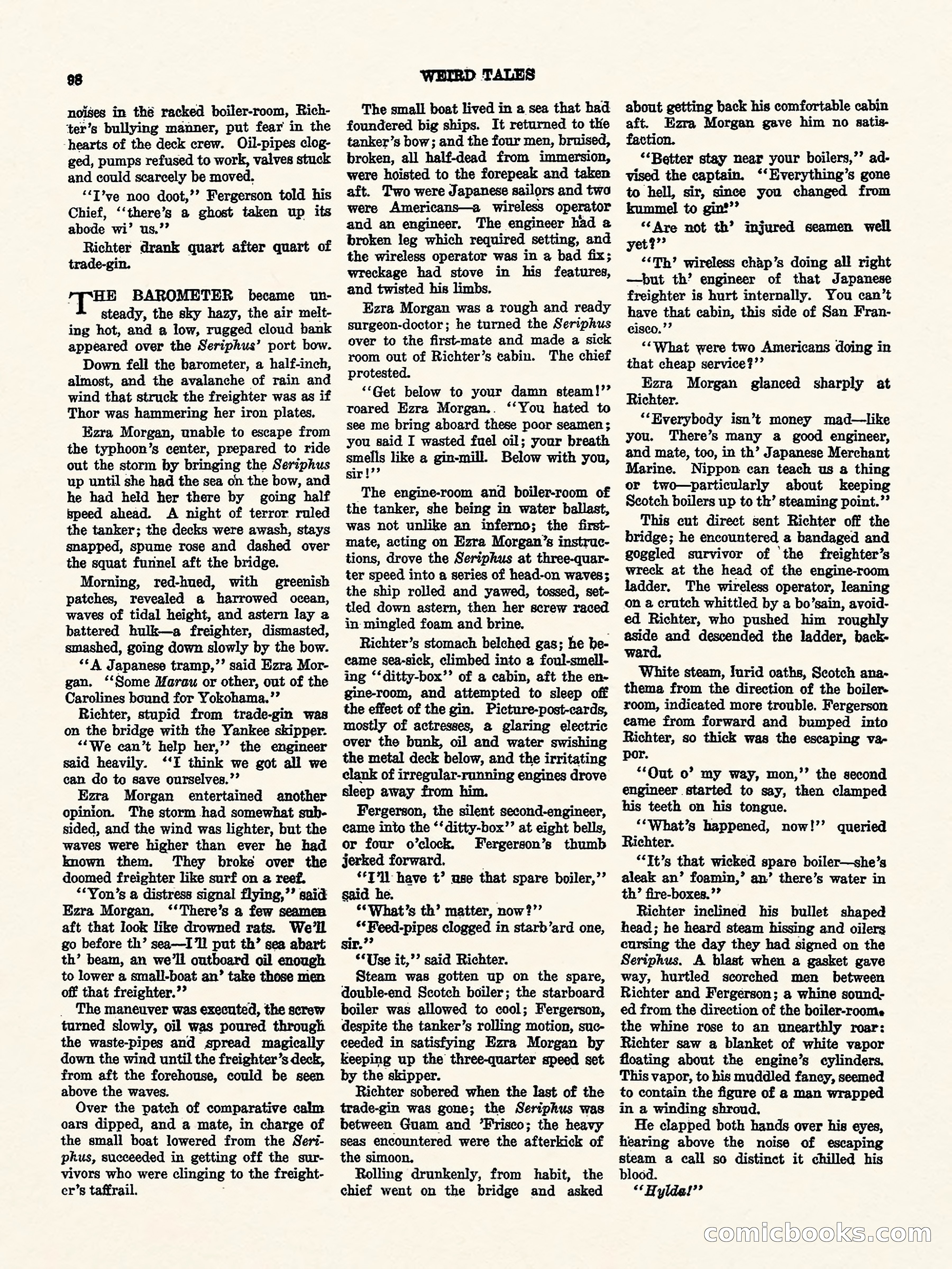 Weird Tales, Vol. I, No. 4 — page 99 of 122