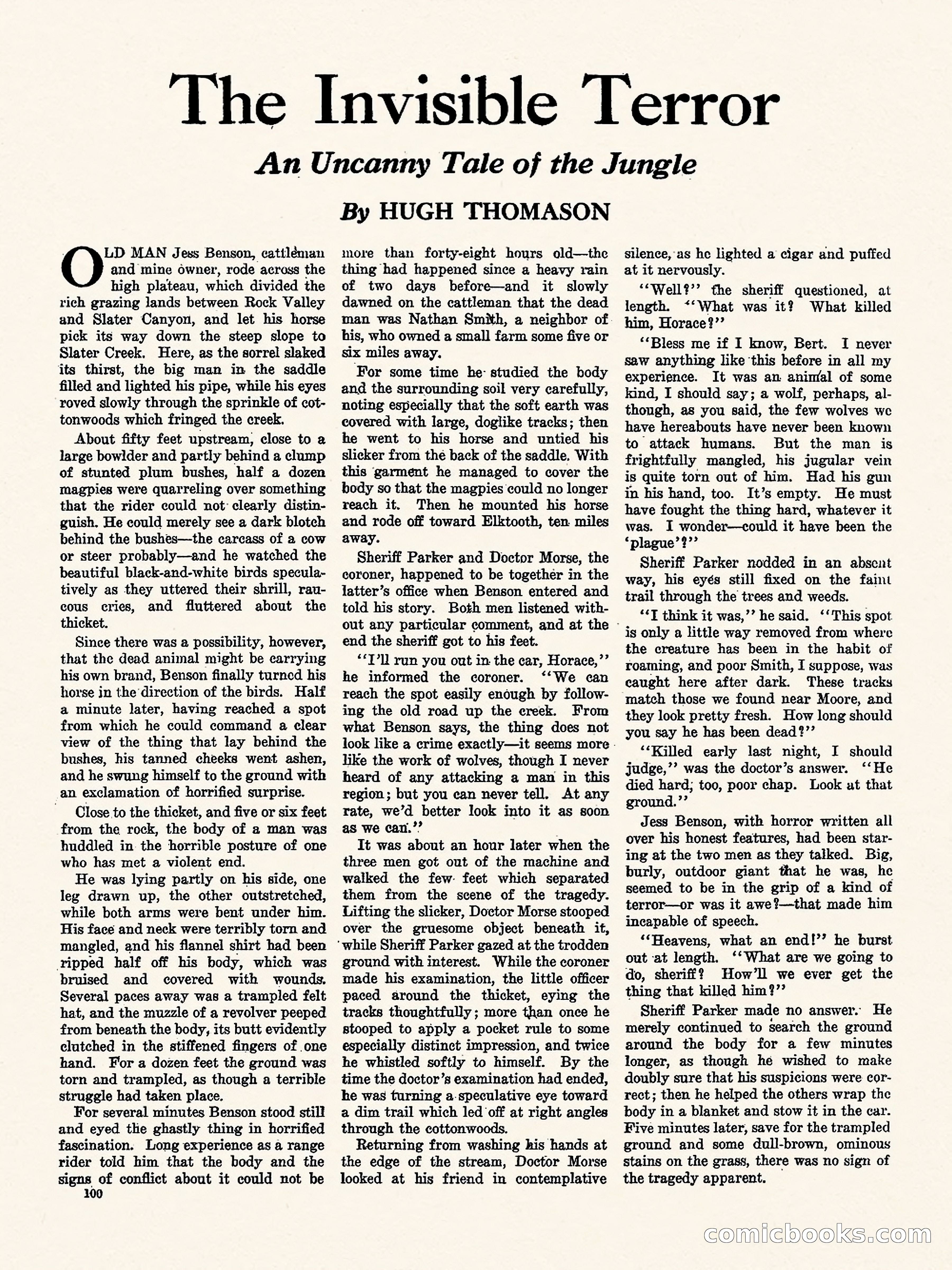 Weird Tales, Vol. I, No. 4 — page 101 of 122
