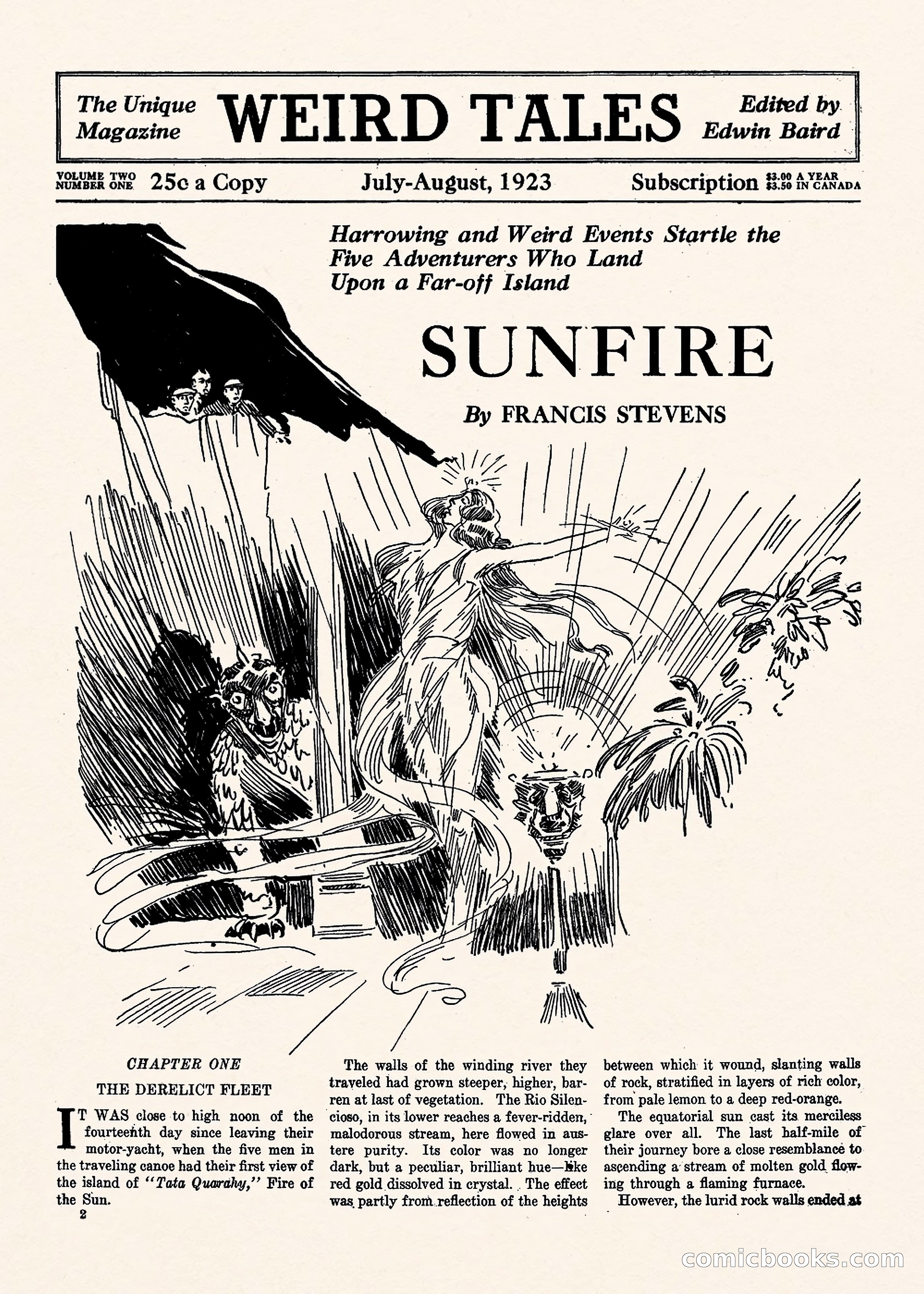 Weird Tales, Vol. II No. 1 — page 3 of 98