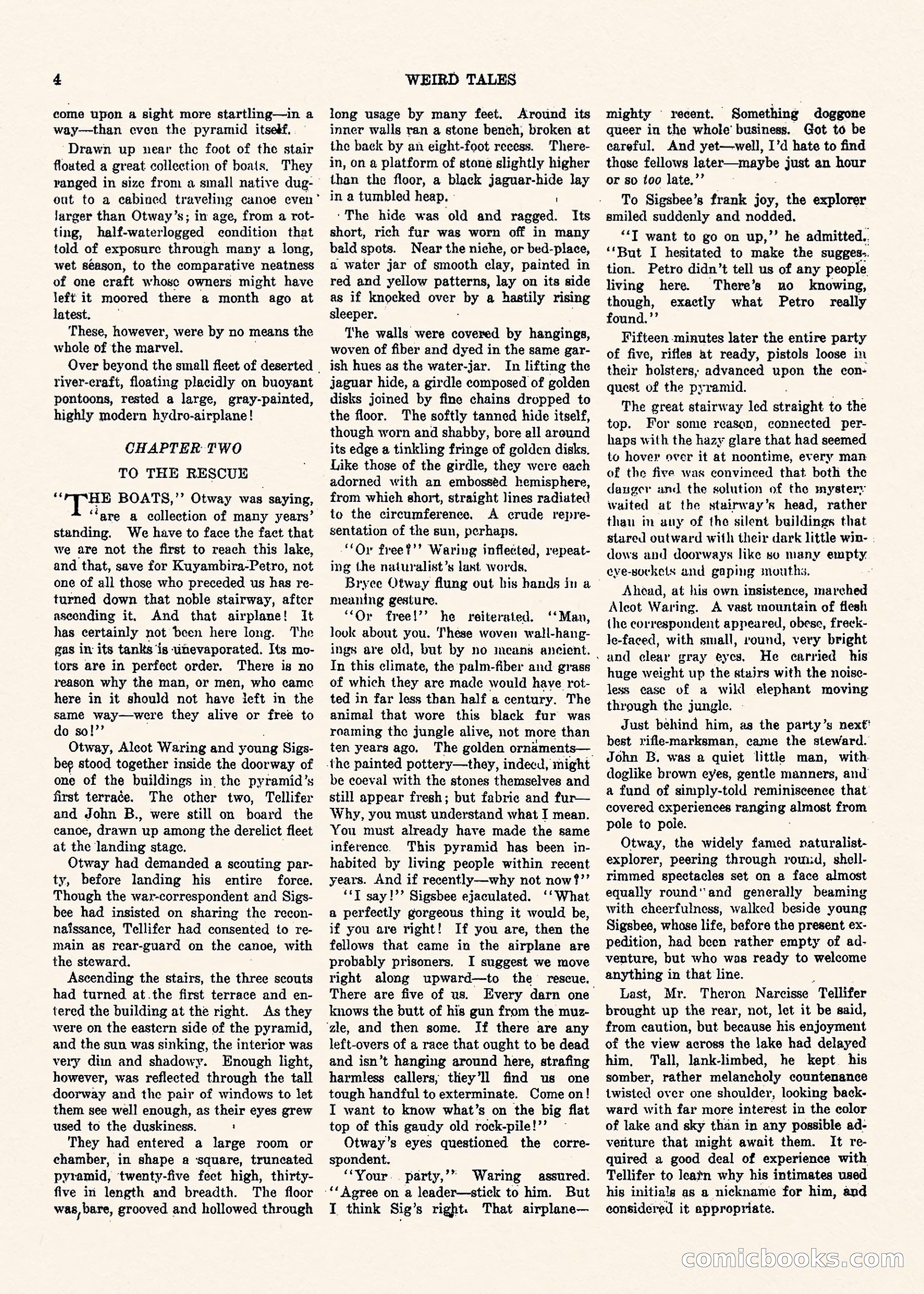 Weird Tales, Vol. II No. 1 — page 5 of 98
