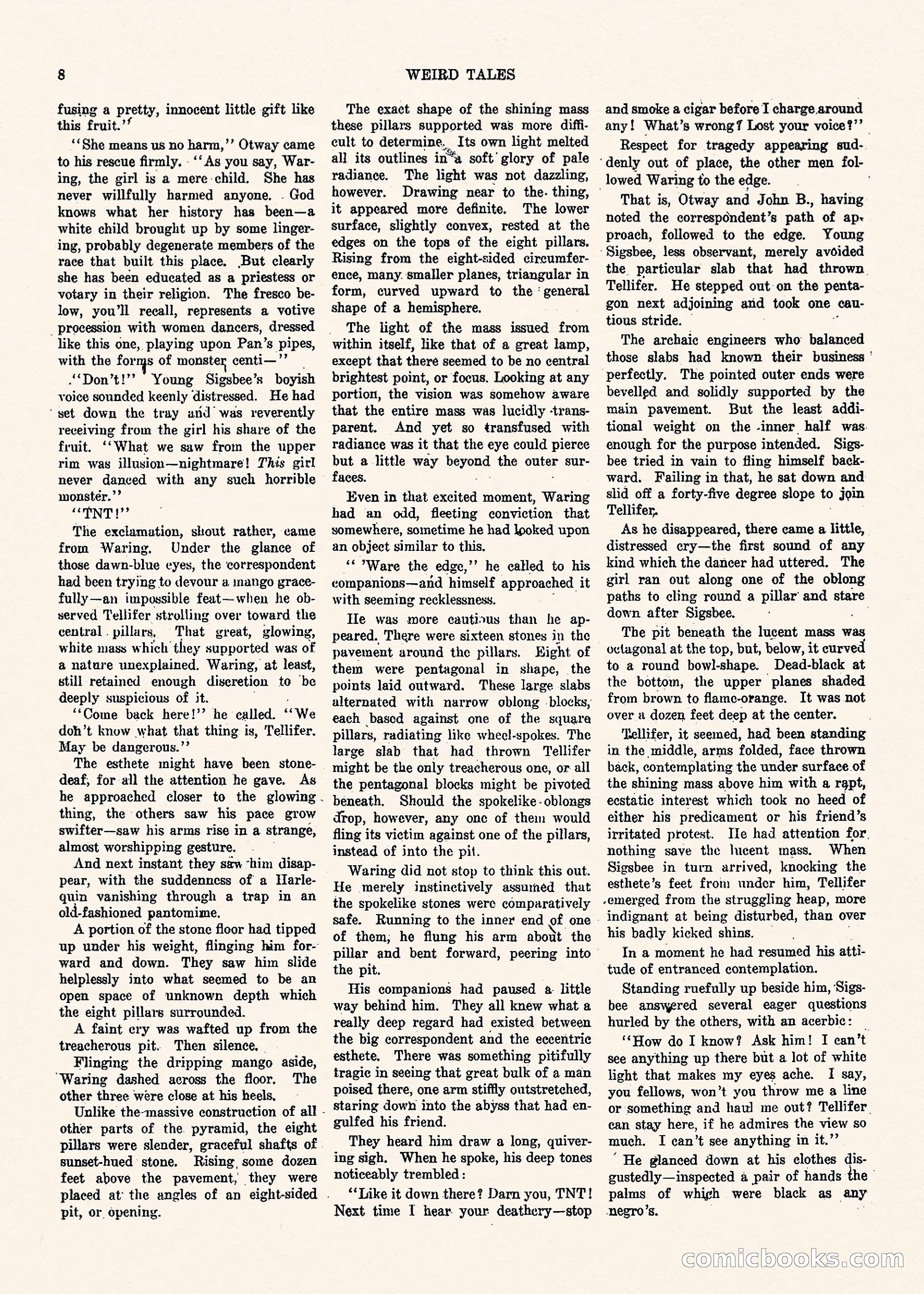 Weird Tales, Vol. II No. 1 — page 9 of 98
