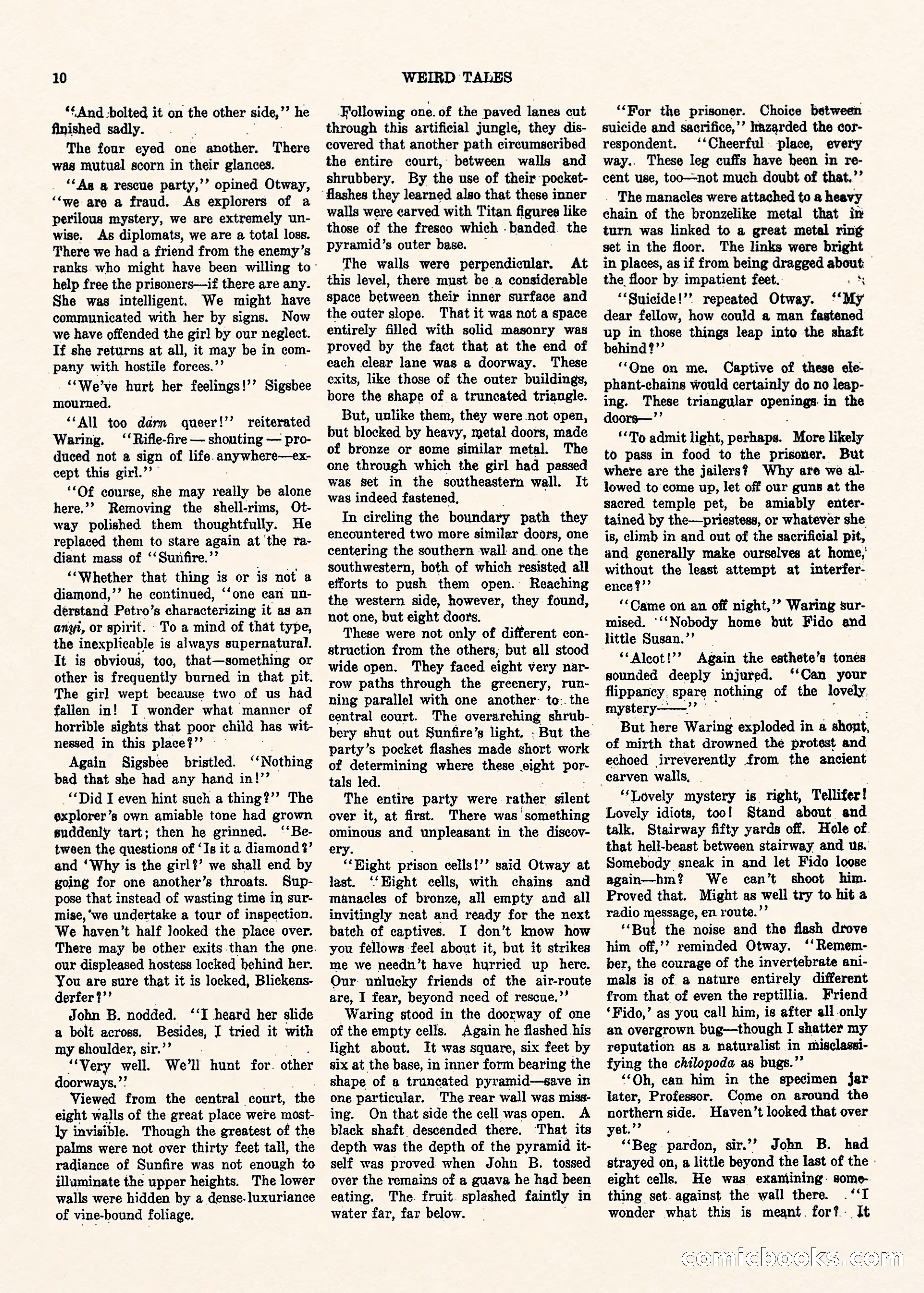Weird Tales, Vol. II No. 1 — page 11 of 98