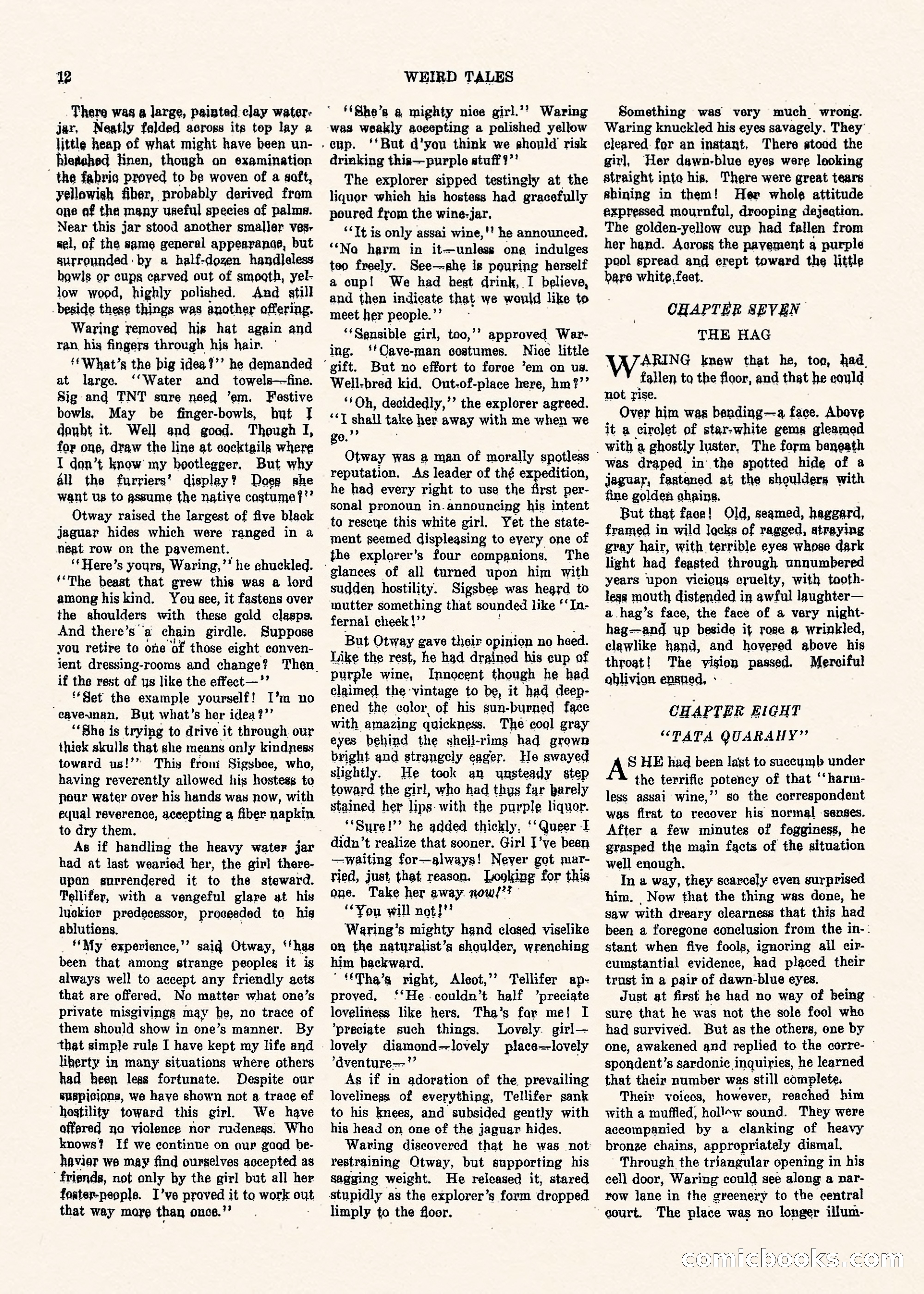 Weird Tales, Vol. II No. 1 — page 13 of 98