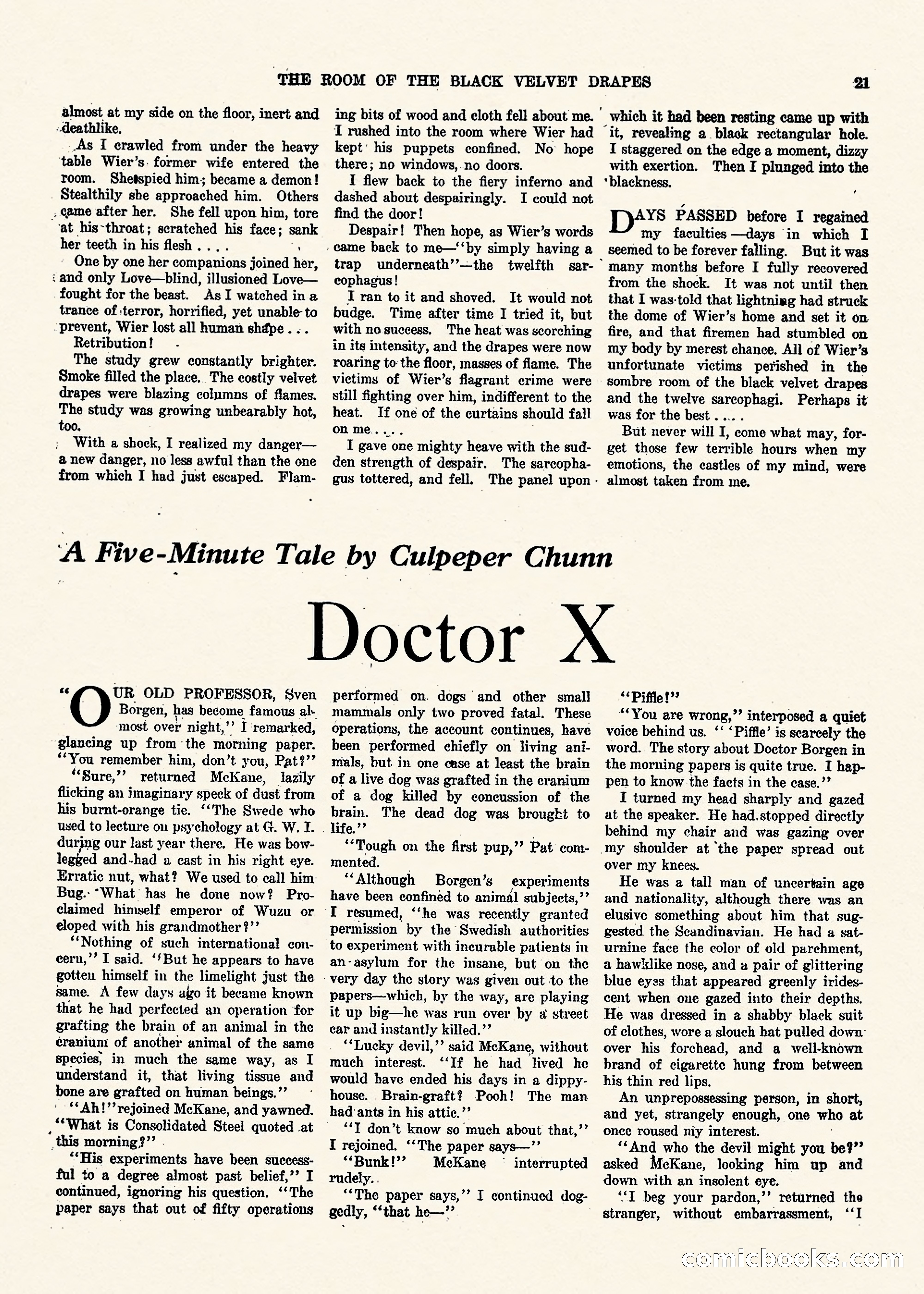 Weird Tales, Vol. II No. 1 — page 22 of 98