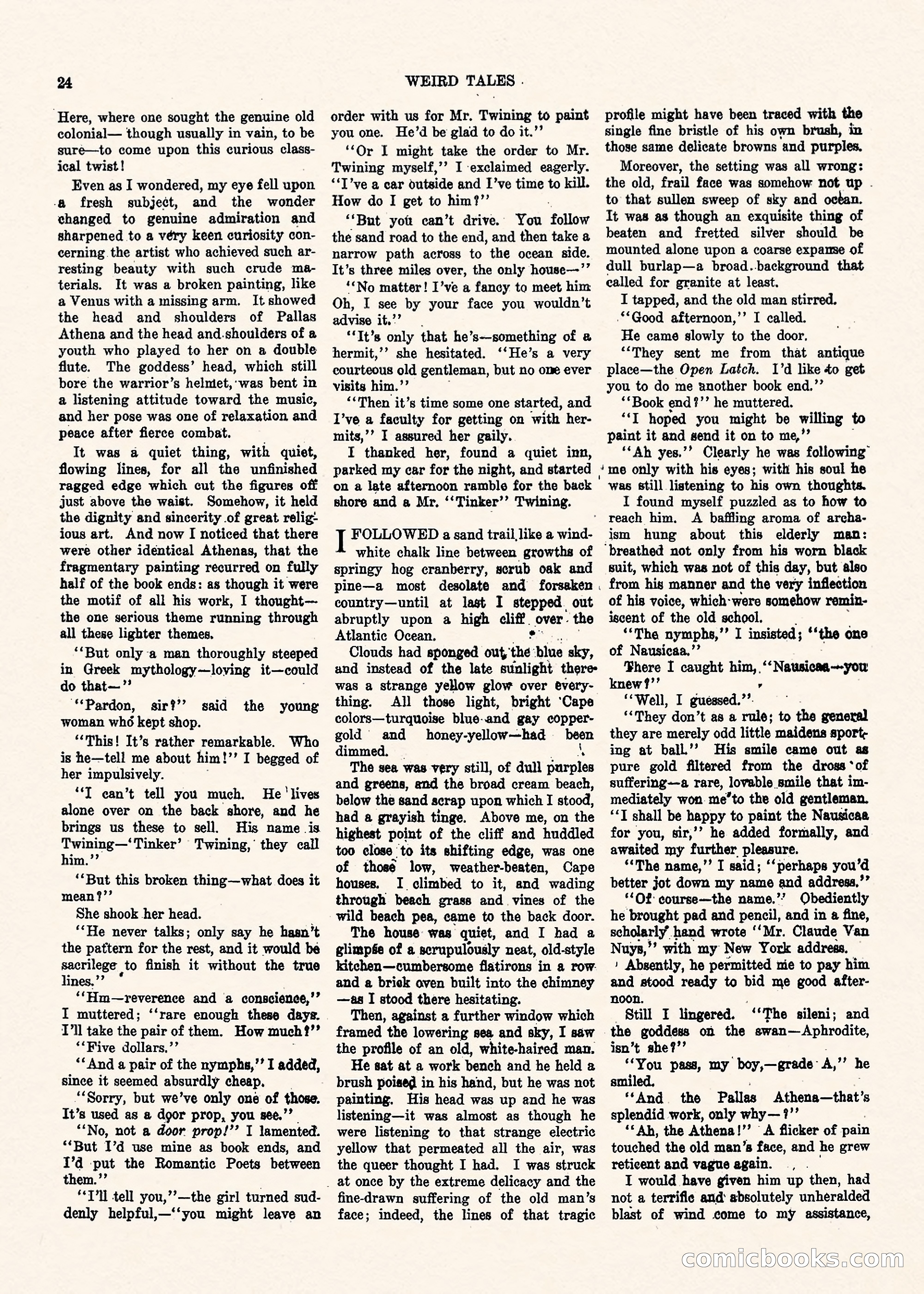 Weird Tales, Vol. II No. 1 — page 25 of 98