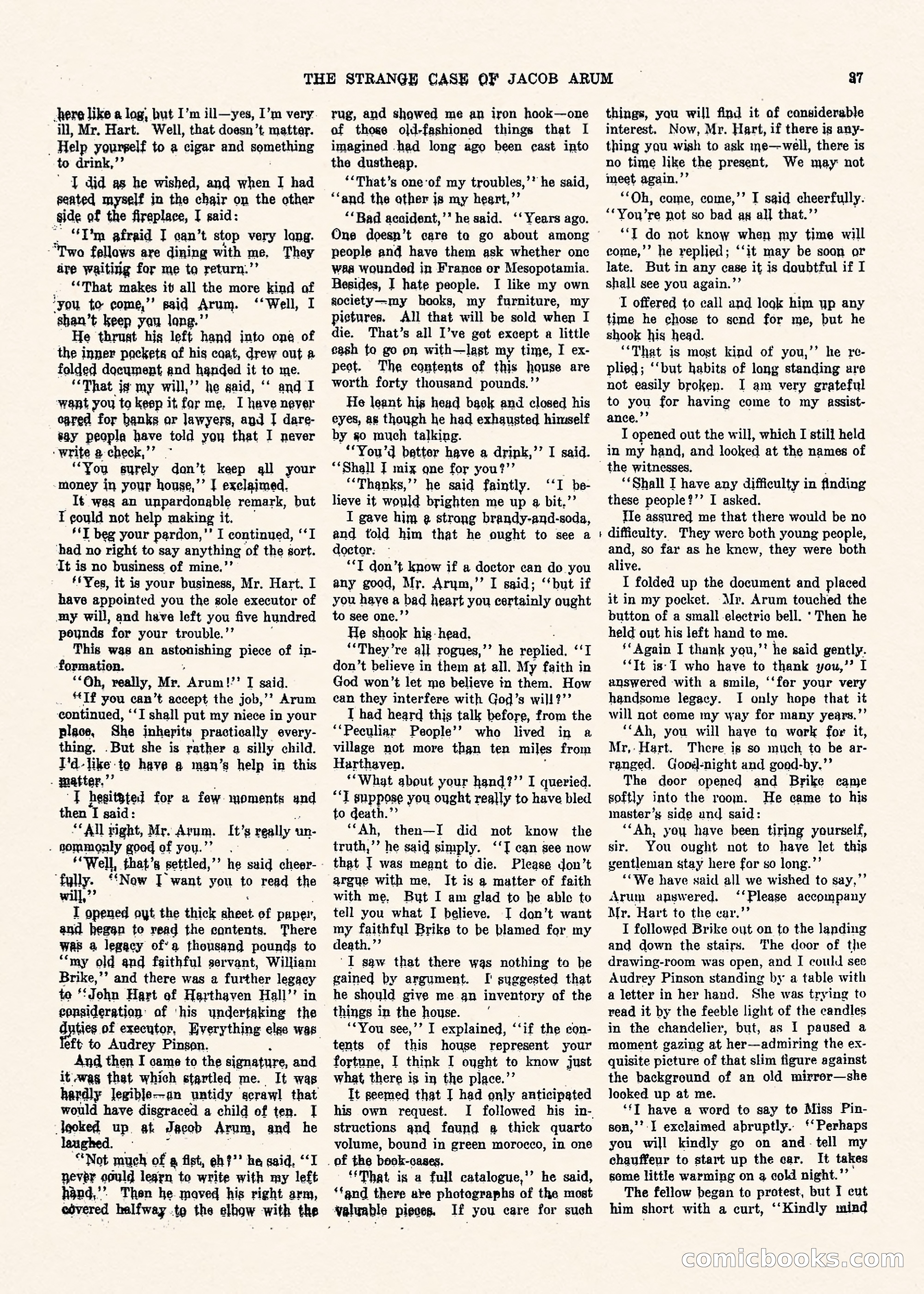 Weird Tales, Vol. II No. 1 — page 38 of 98