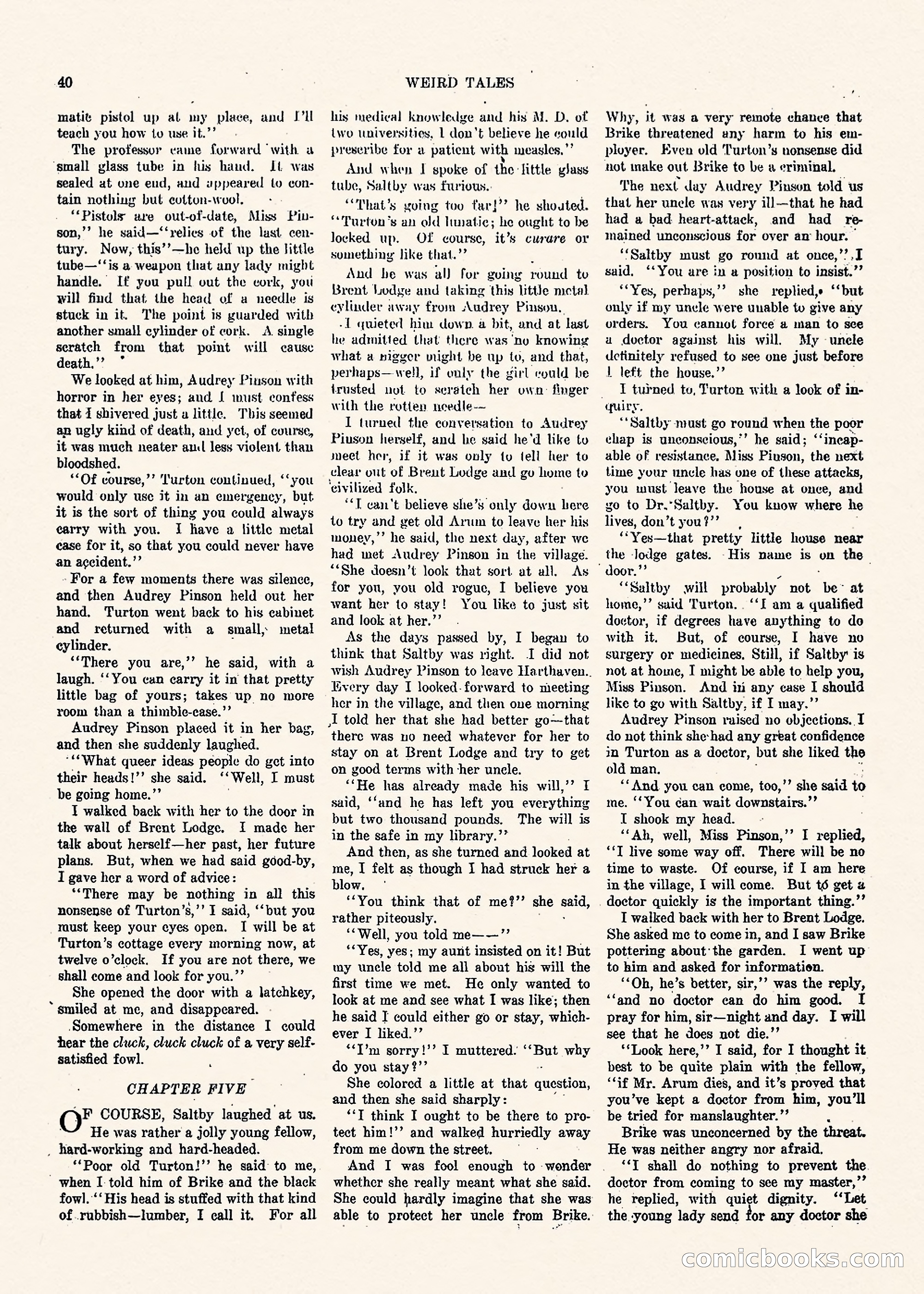 Weird Tales, Vol. II No. 1 — page 41 of 98