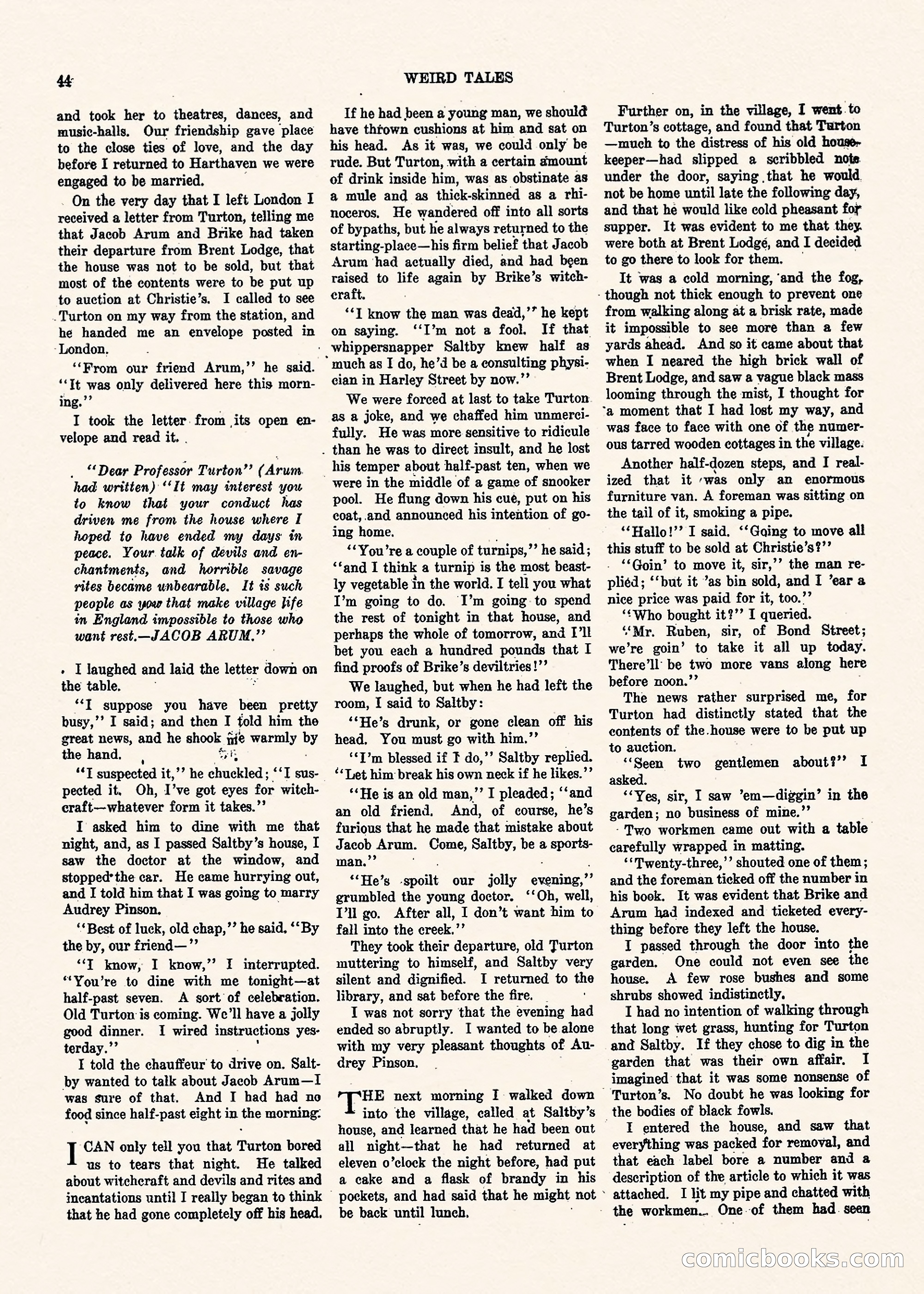 Weird Tales, Vol. II No. 1 — page 45 of 98