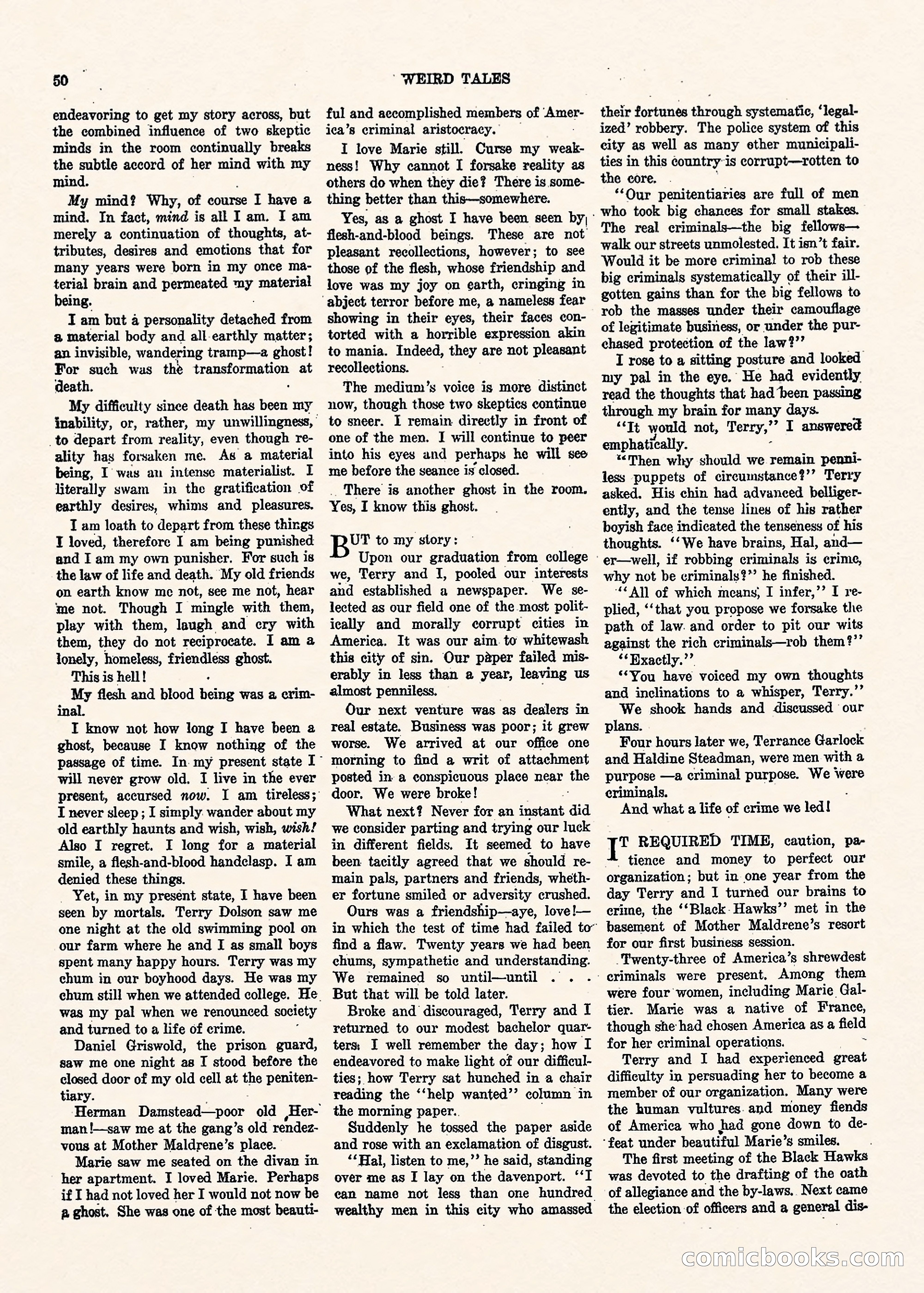 Weird Tales, Vol. II No. 1 — page 51 of 98