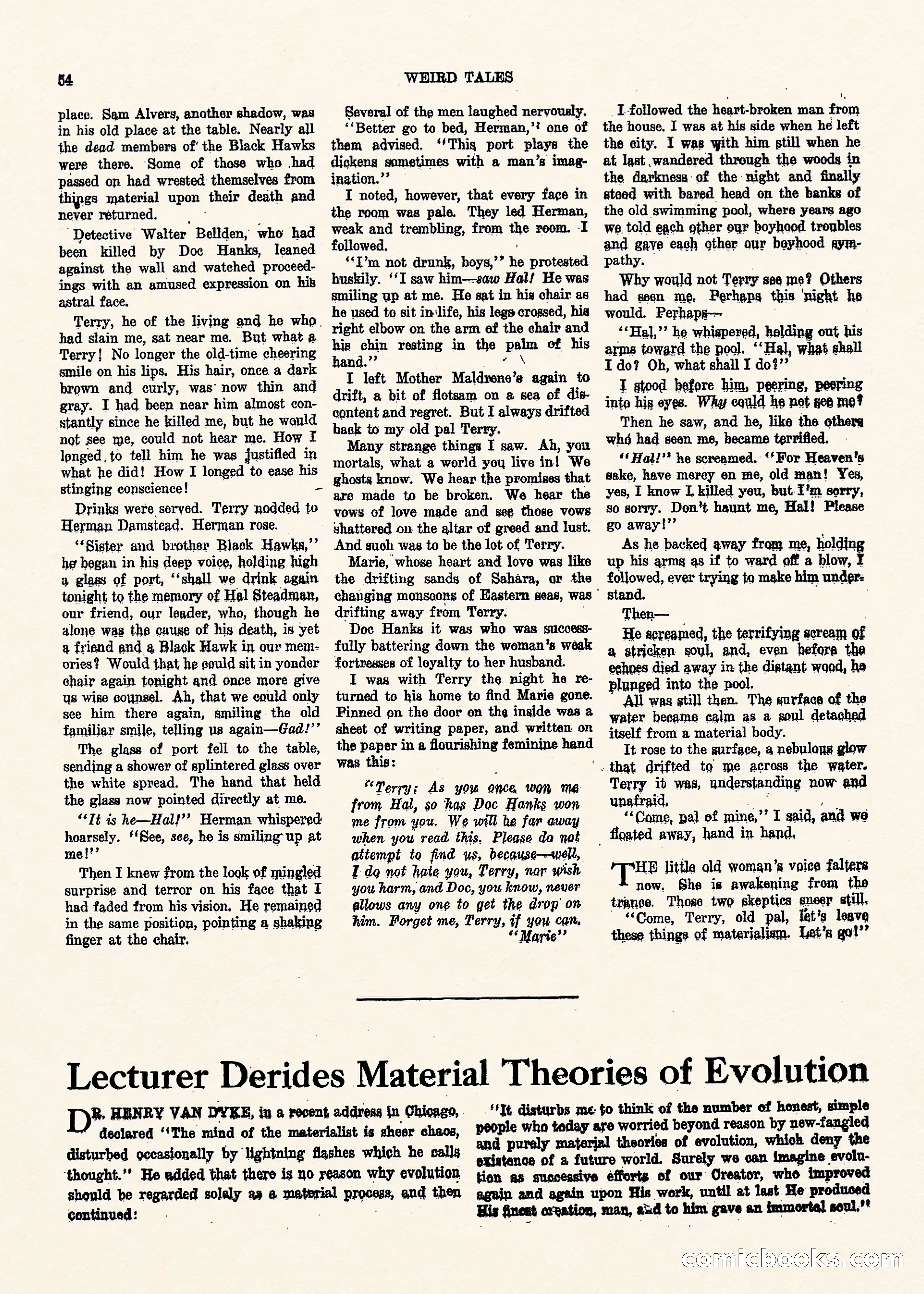 Weird Tales, Vol. II No. 1 — page 55 of 98