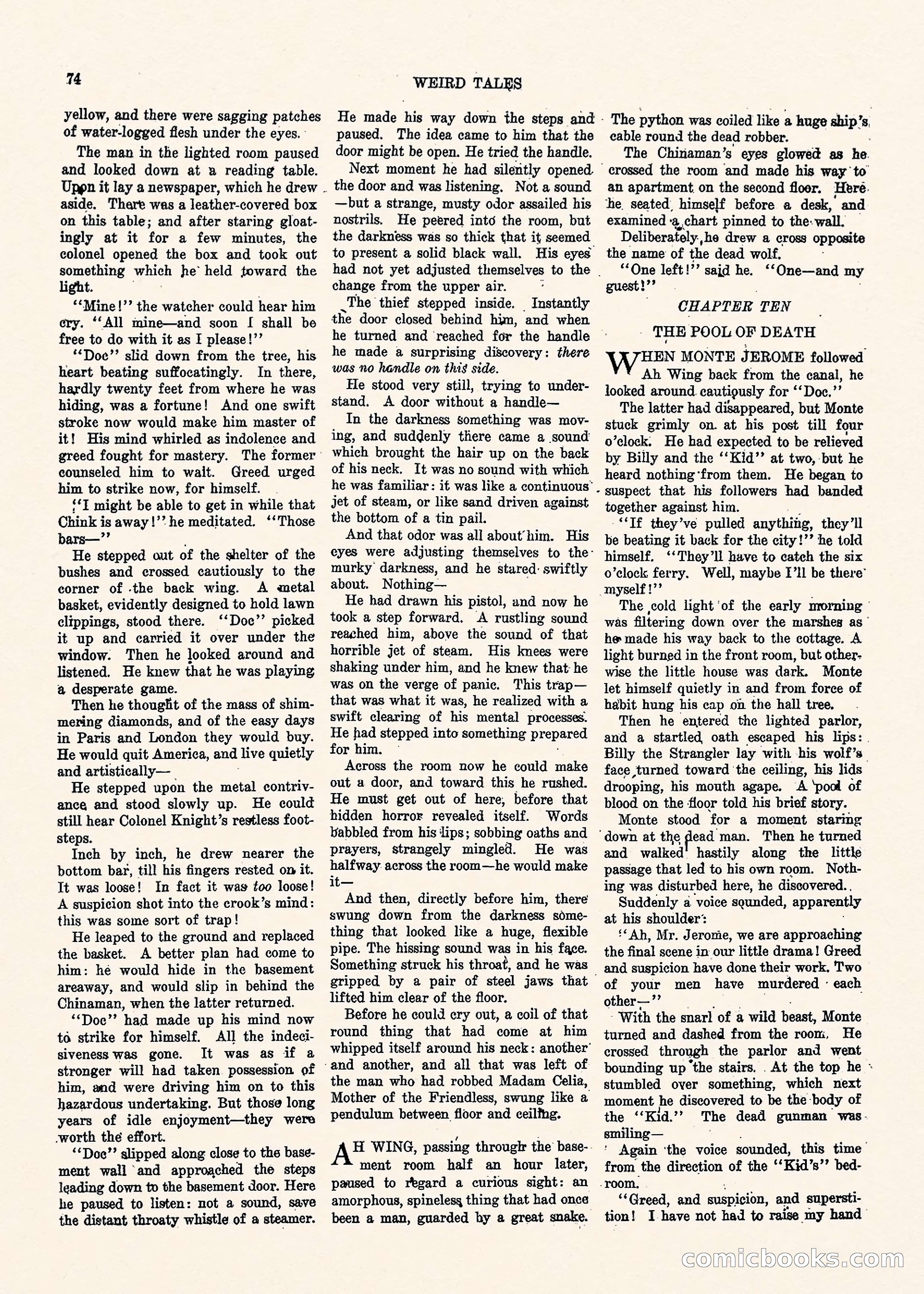 Weird Tales, Vol. II No. 1 — page 75 of 98