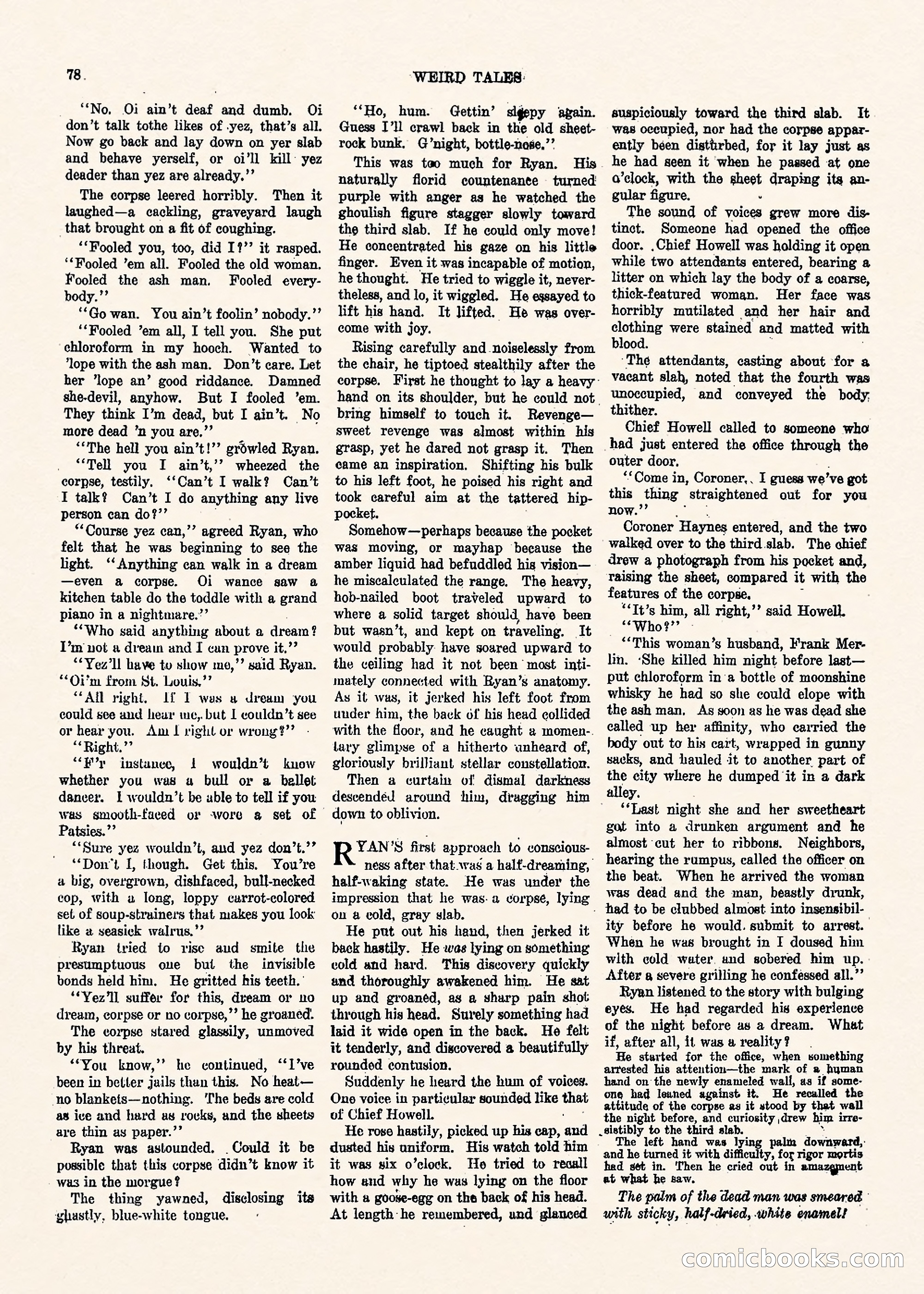 Weird Tales, Vol. II No. 1 — page 79 of 98