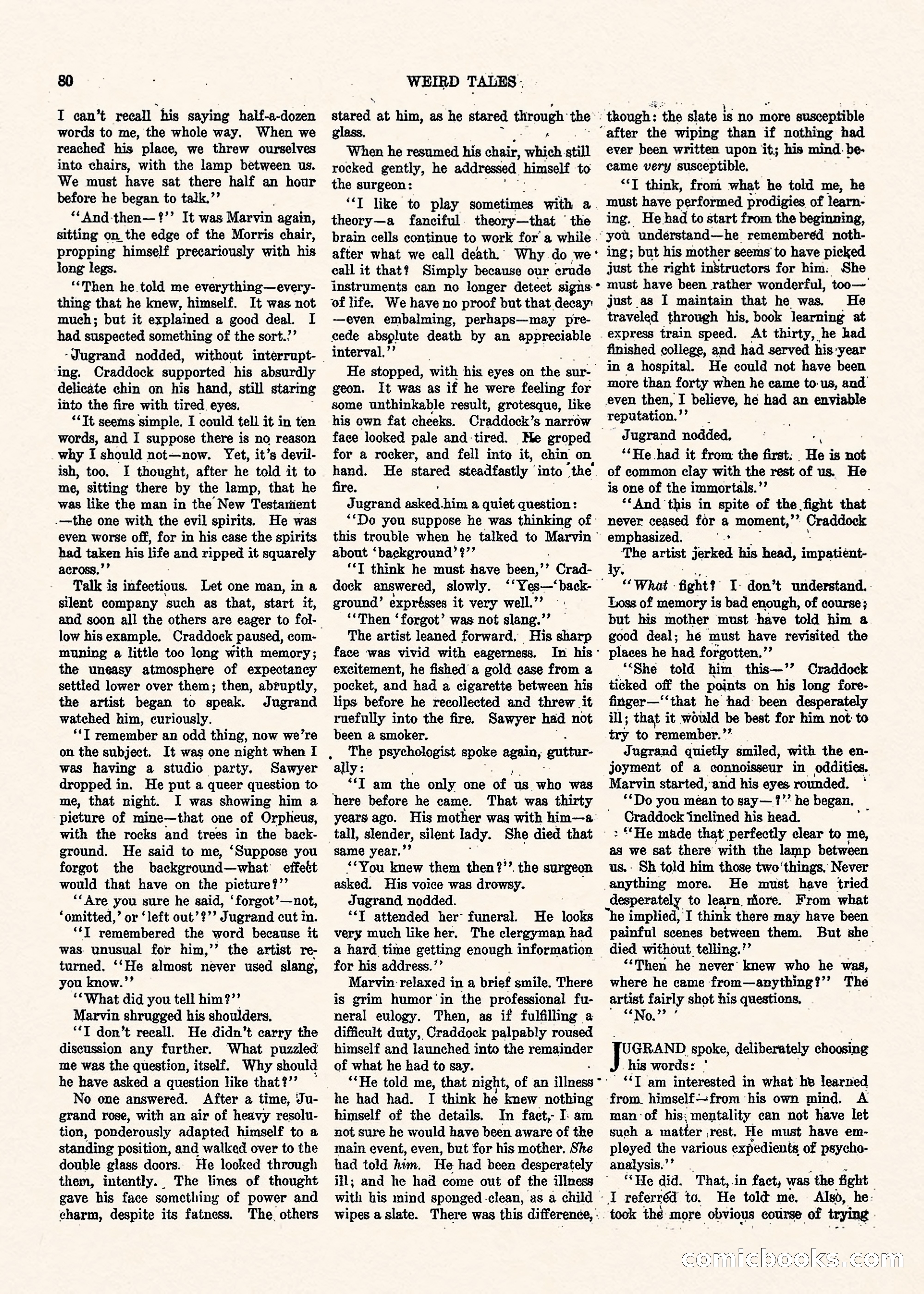 Weird Tales, Vol. II No. 1 — page 81 of 98