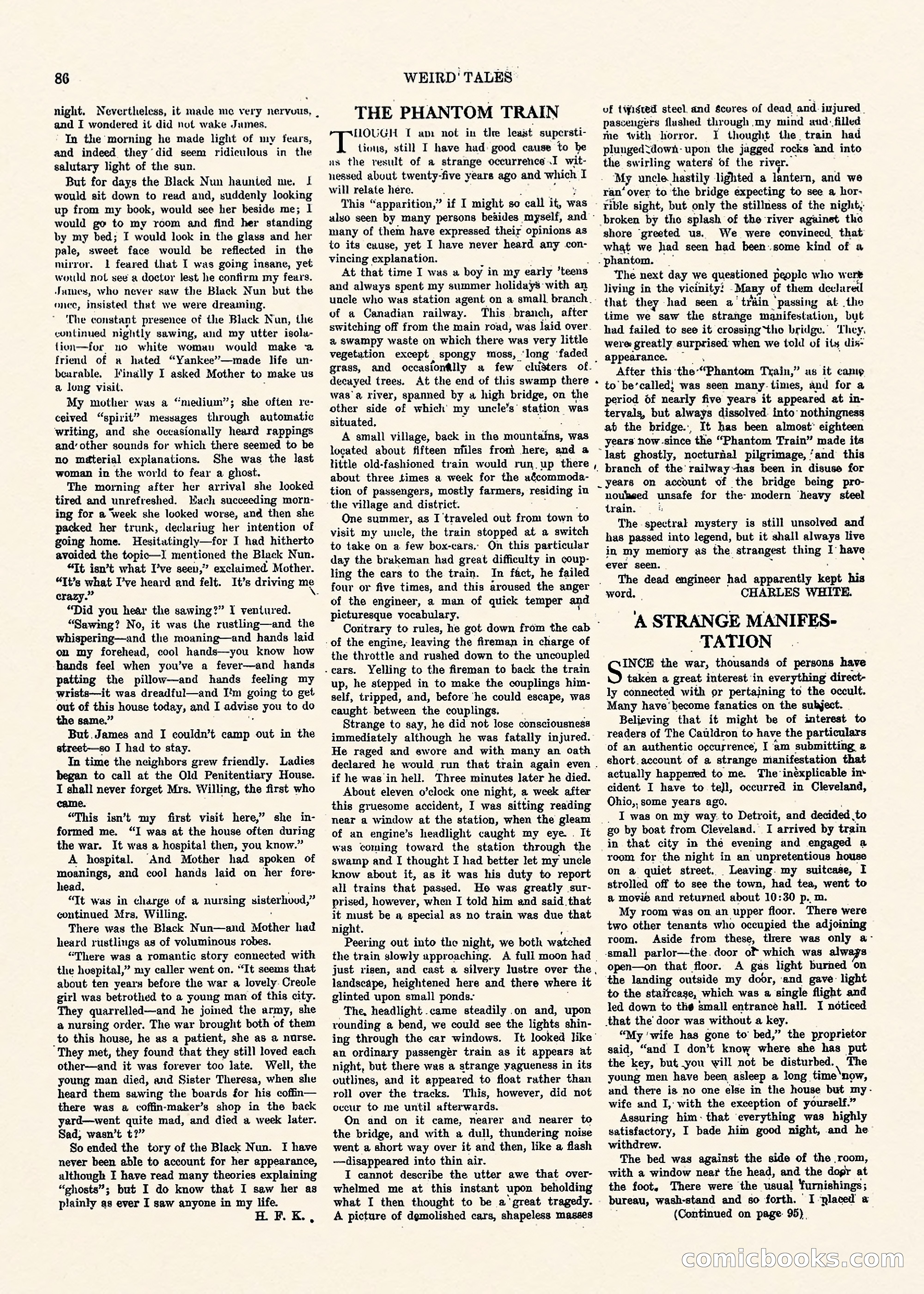 Weird Tales, Vol. II No. 1 — page 87 of 98