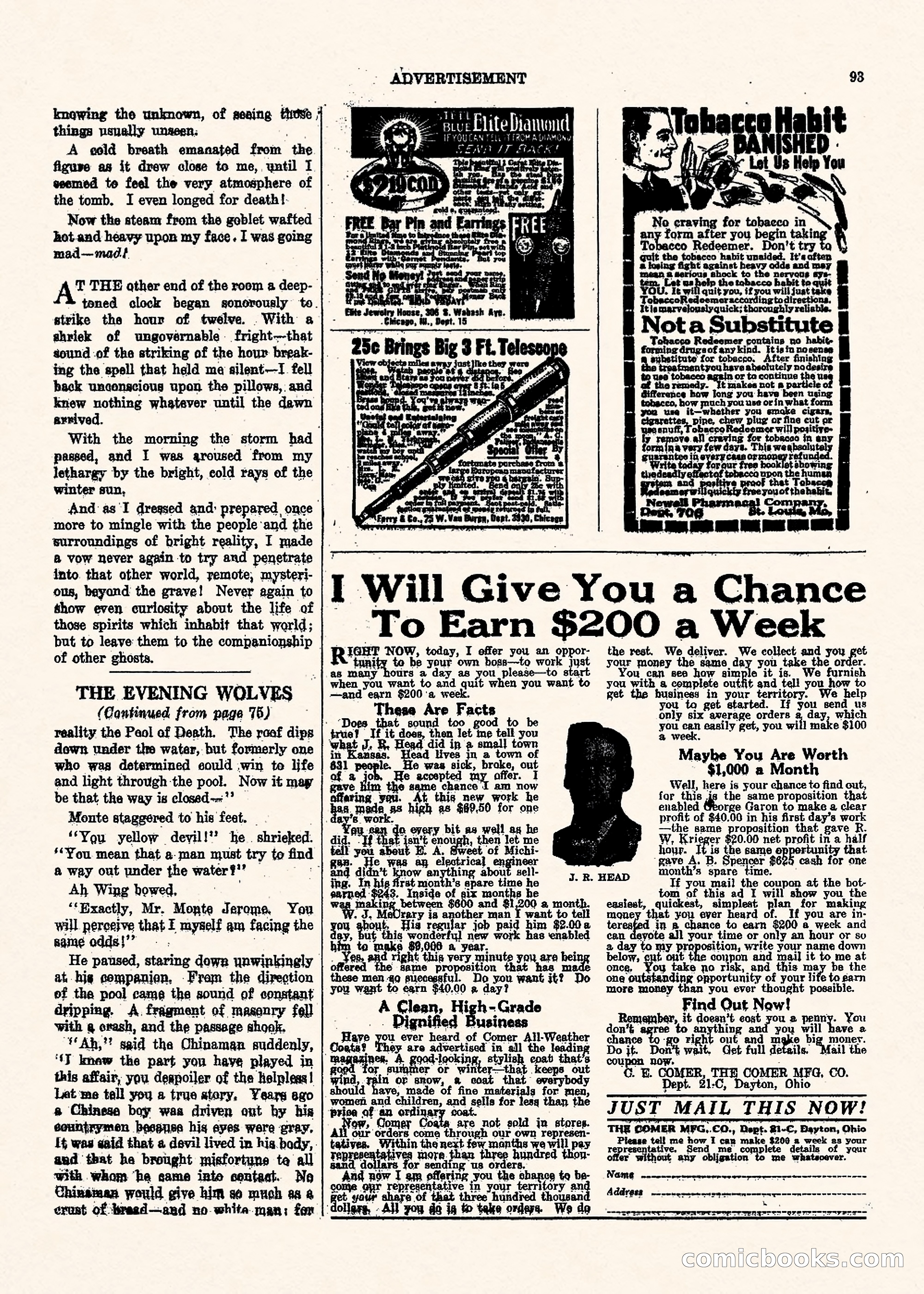 Weird Tales, Vol. II No. 1 — page 94 of 98