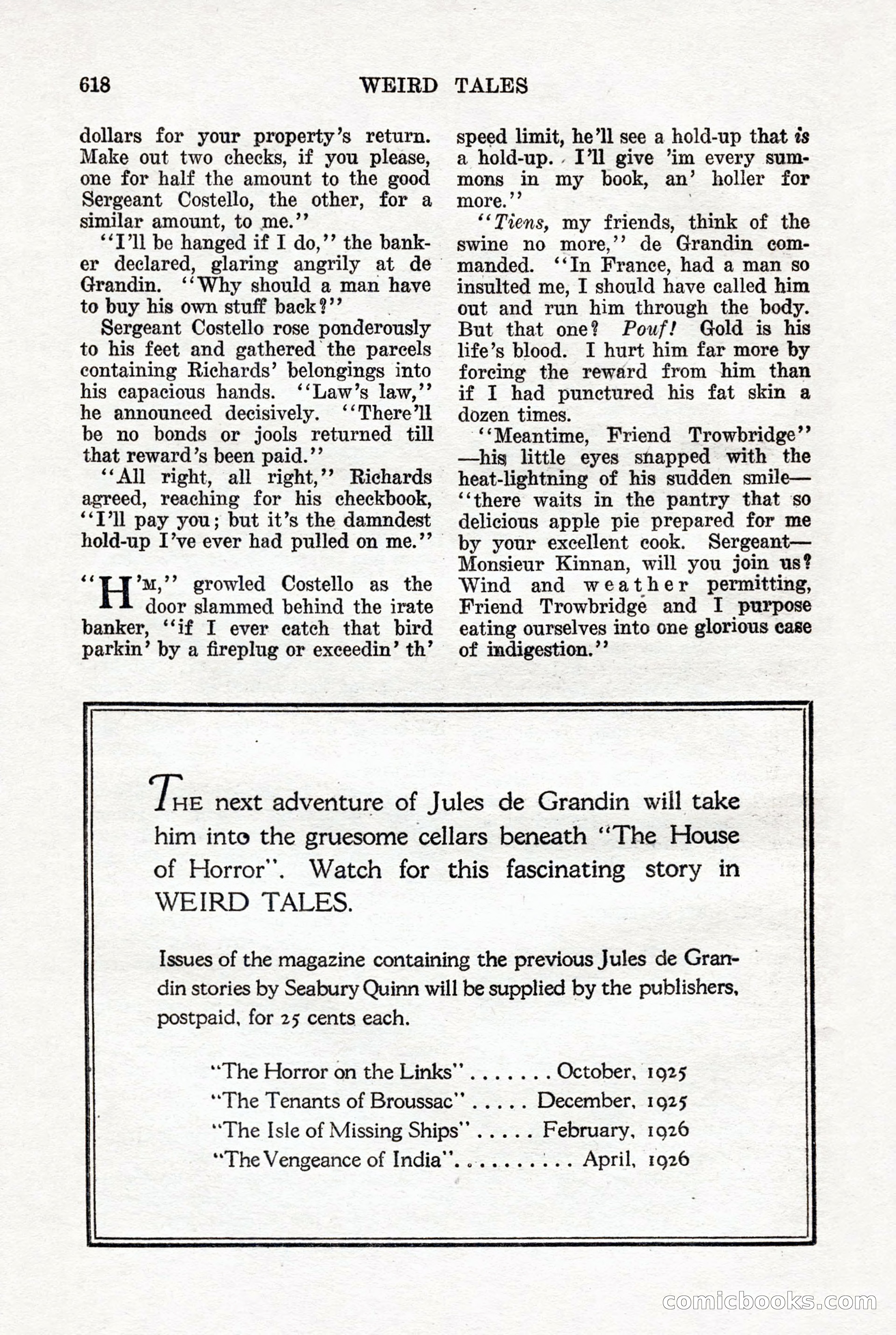 Weird Tales, Vol. 7, No. 5 — page 44 of 148