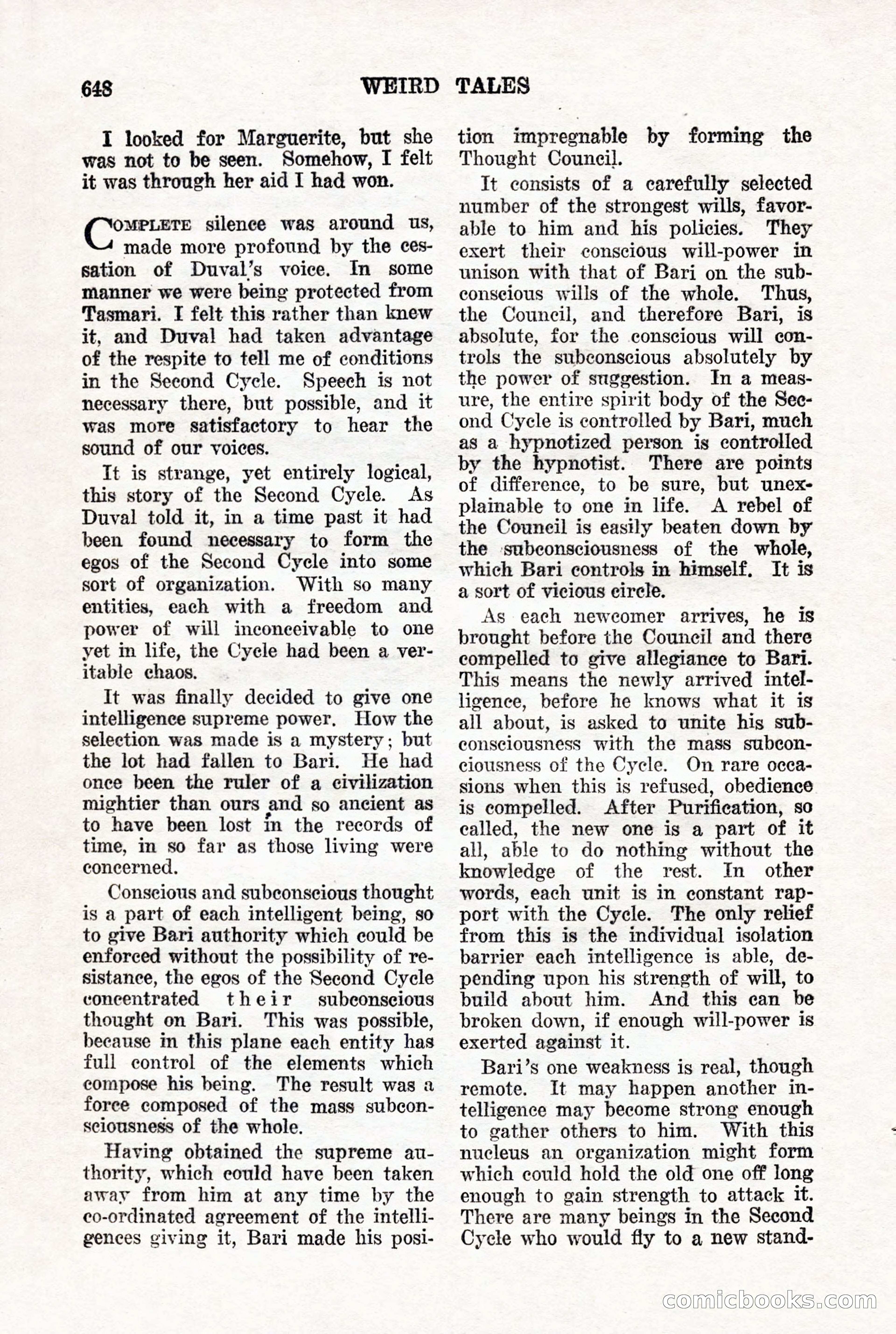Weird Tales, Vol. 7, No. 5 — page 74 of 148