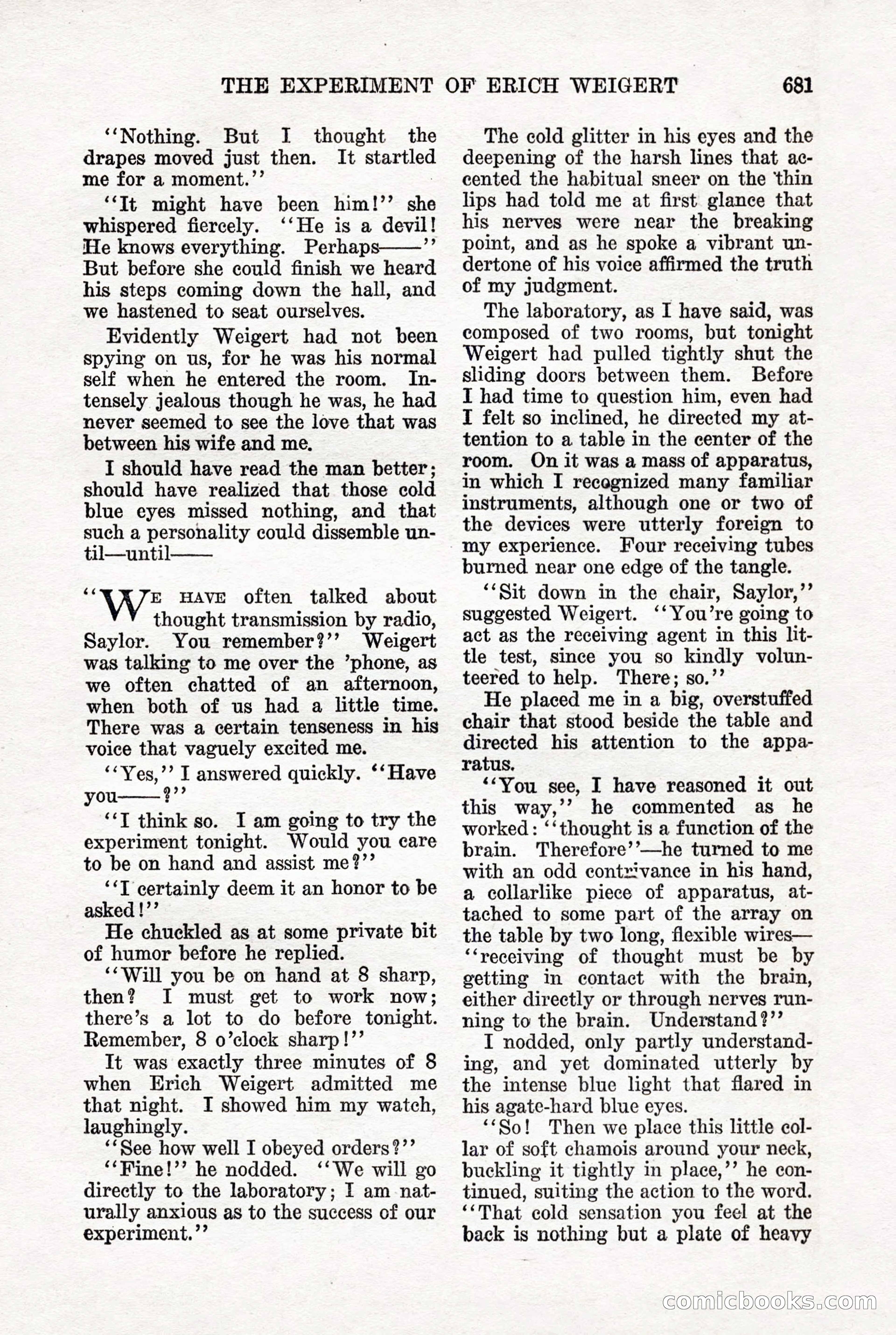 Weird Tales, Vol. 7, No. 5 — page 107 of 148