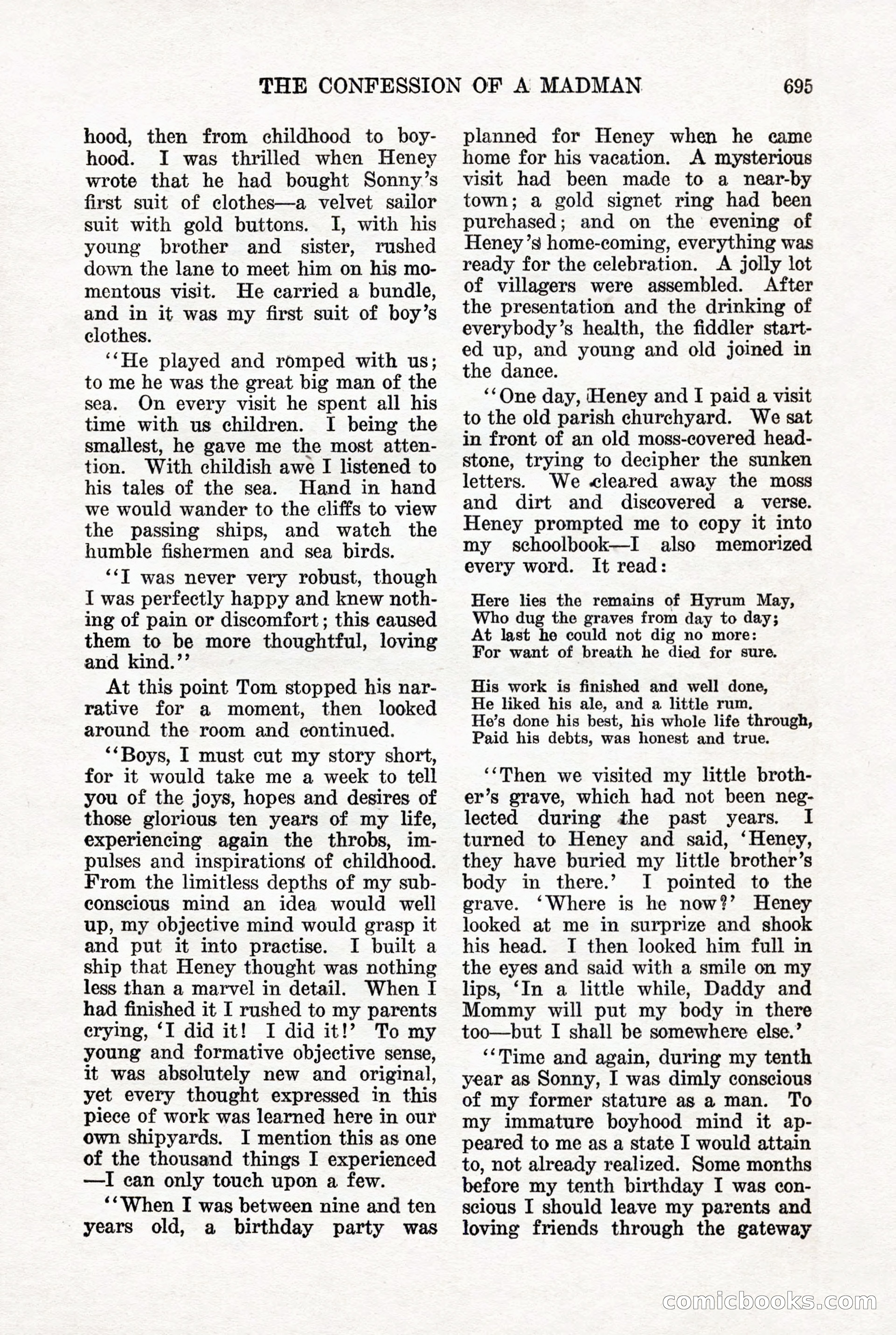 Weird Tales, Vol. 7, No. 5 — page 121 of 148