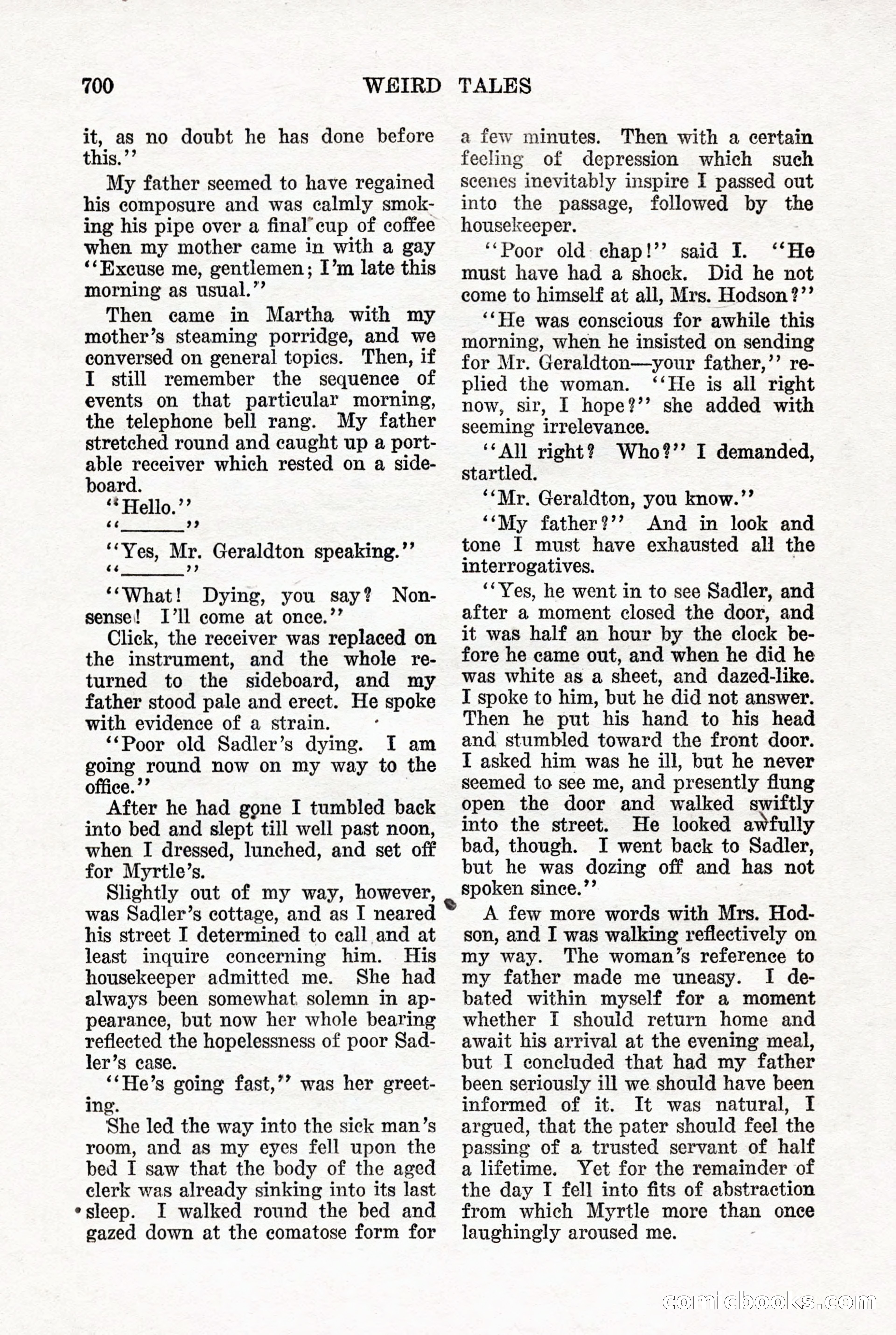 Weird Tales, Vol. 7, No. 5 — page 126 of 148