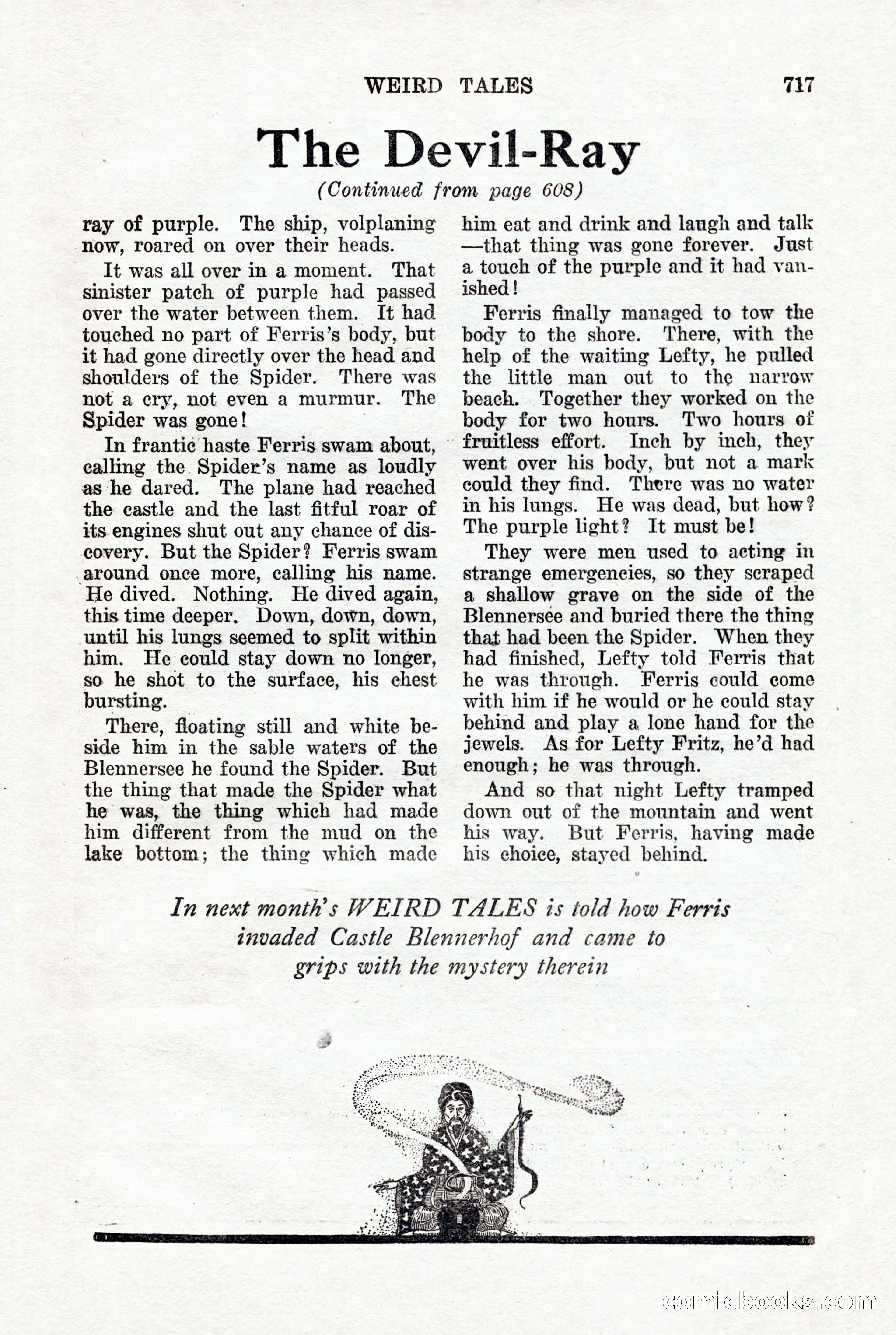 Weird Tales, Vol. 7, No. 5 — page 143 of 148