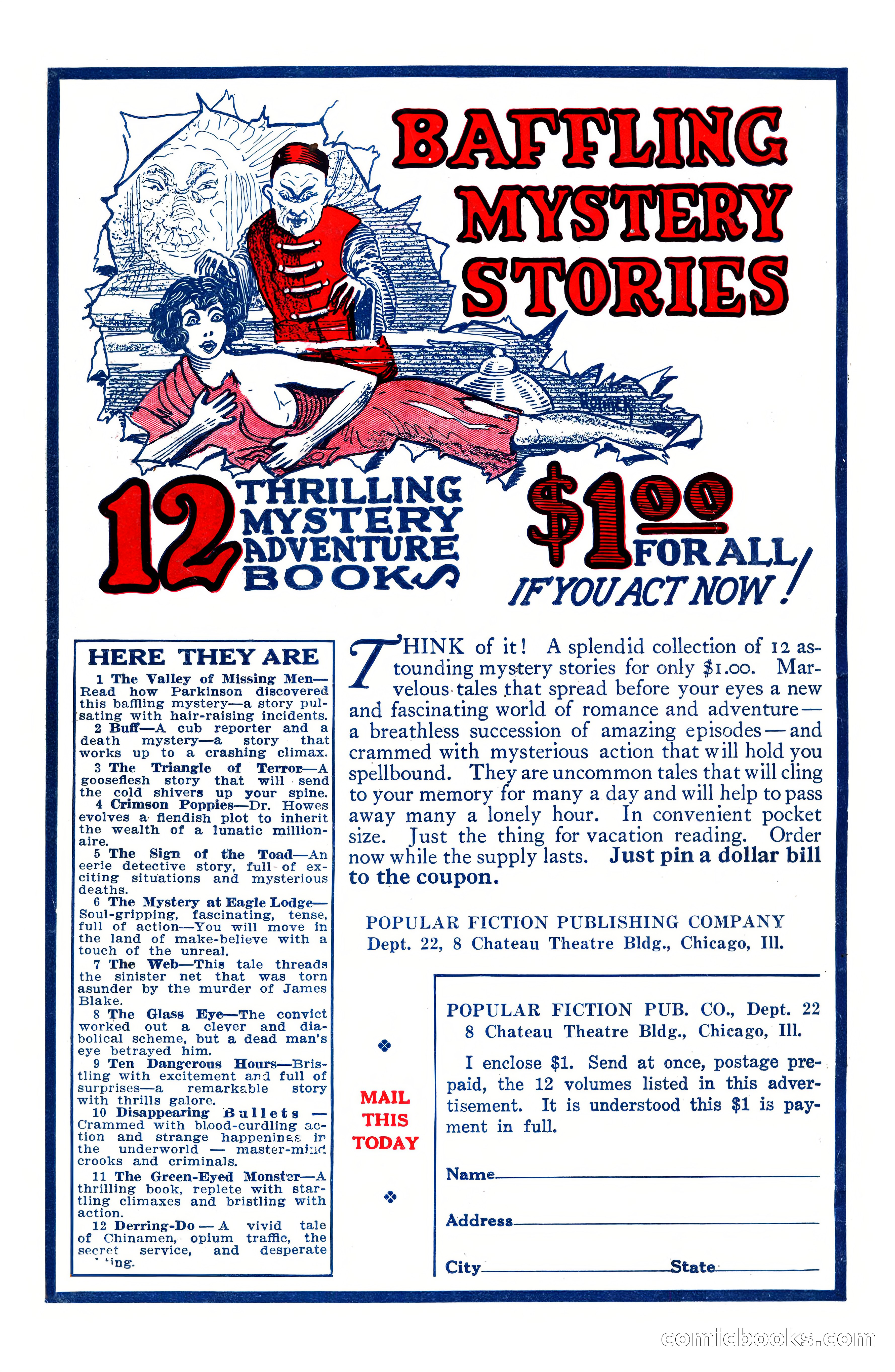 Weird Tales, Vol. VIII, No. 4 — page 148 of 148