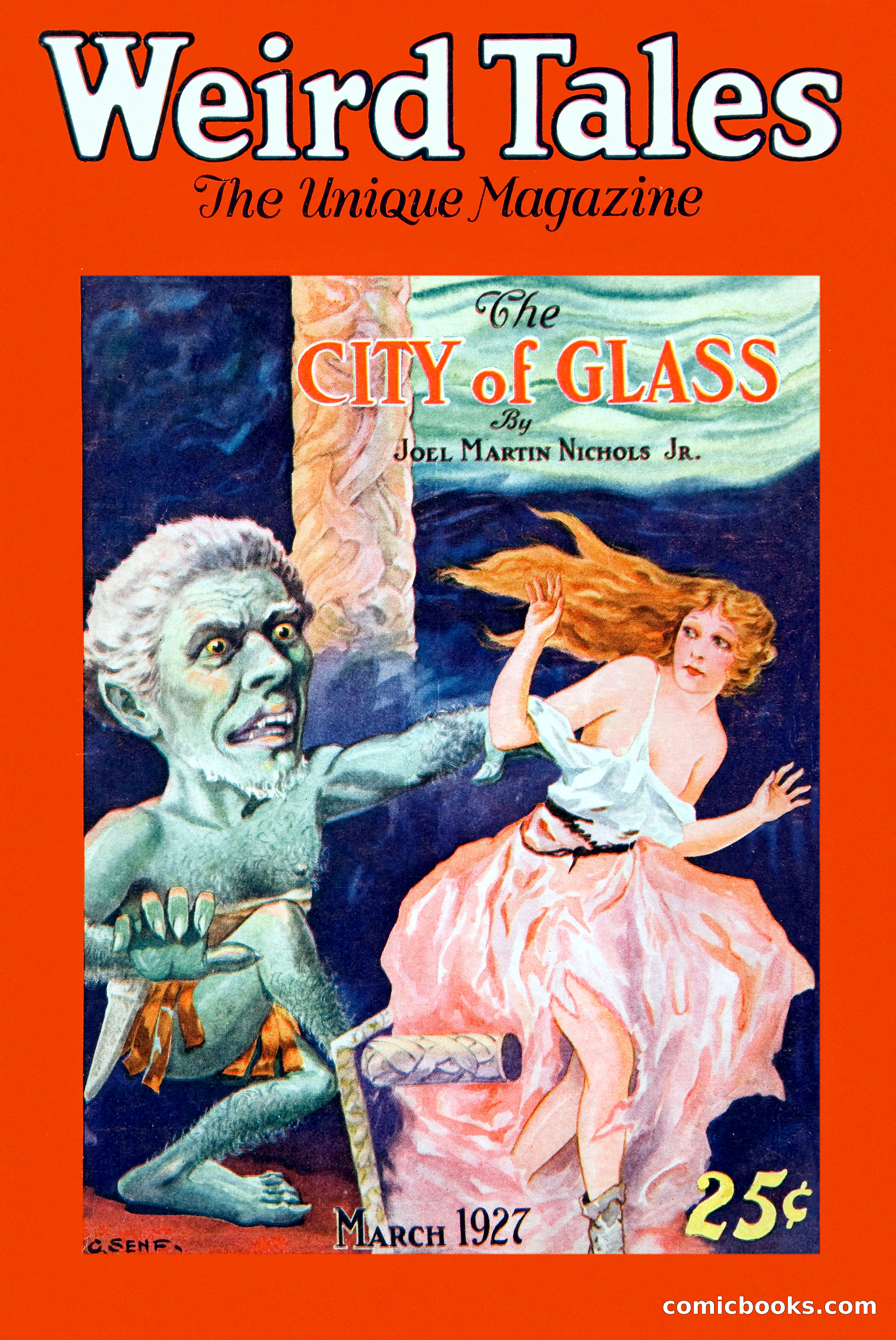 Weird Tales, Vol. 9, No. 3 — page 1 of 148