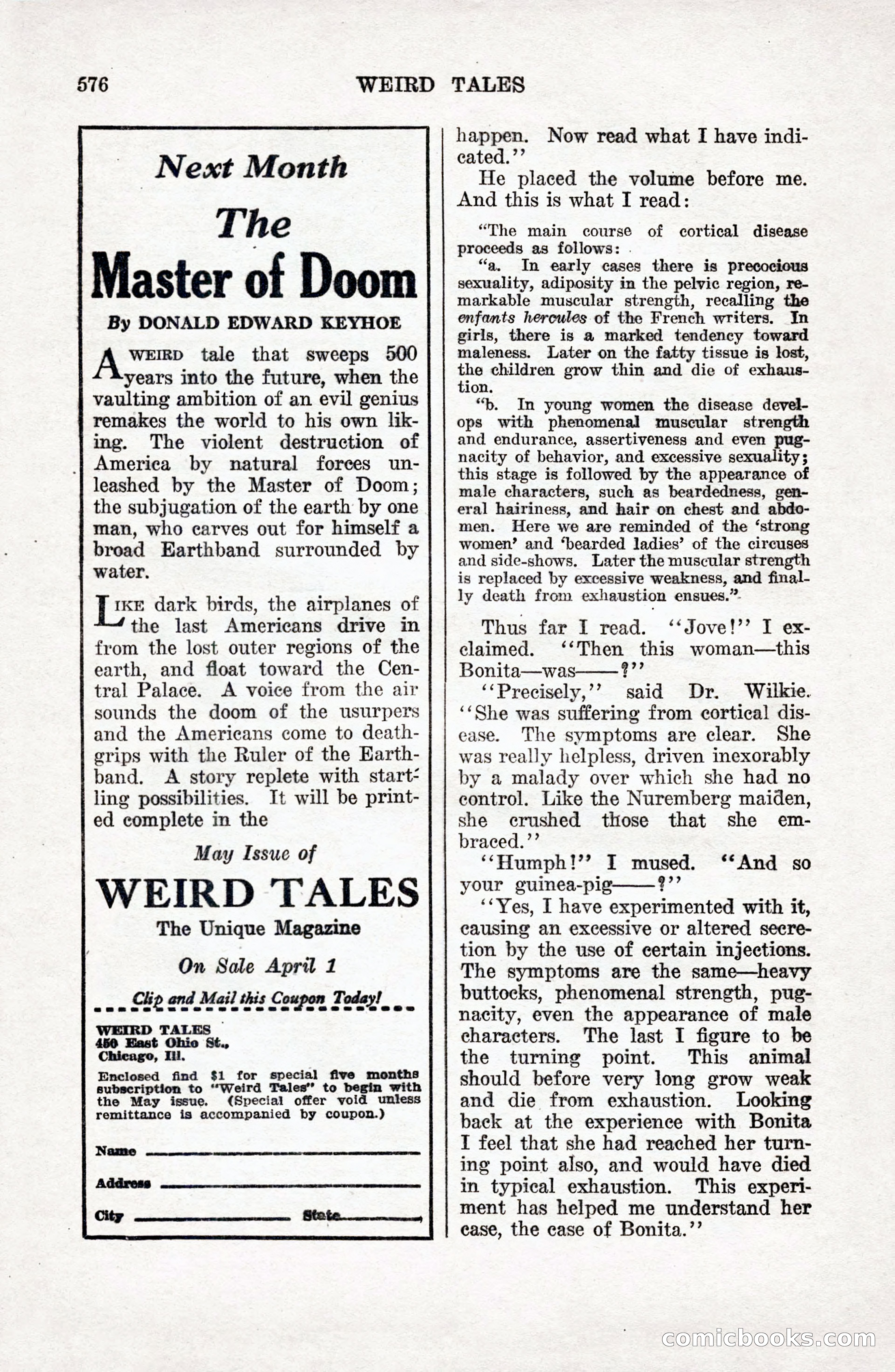 Weird Tales, April 1927 — page 146 of 148