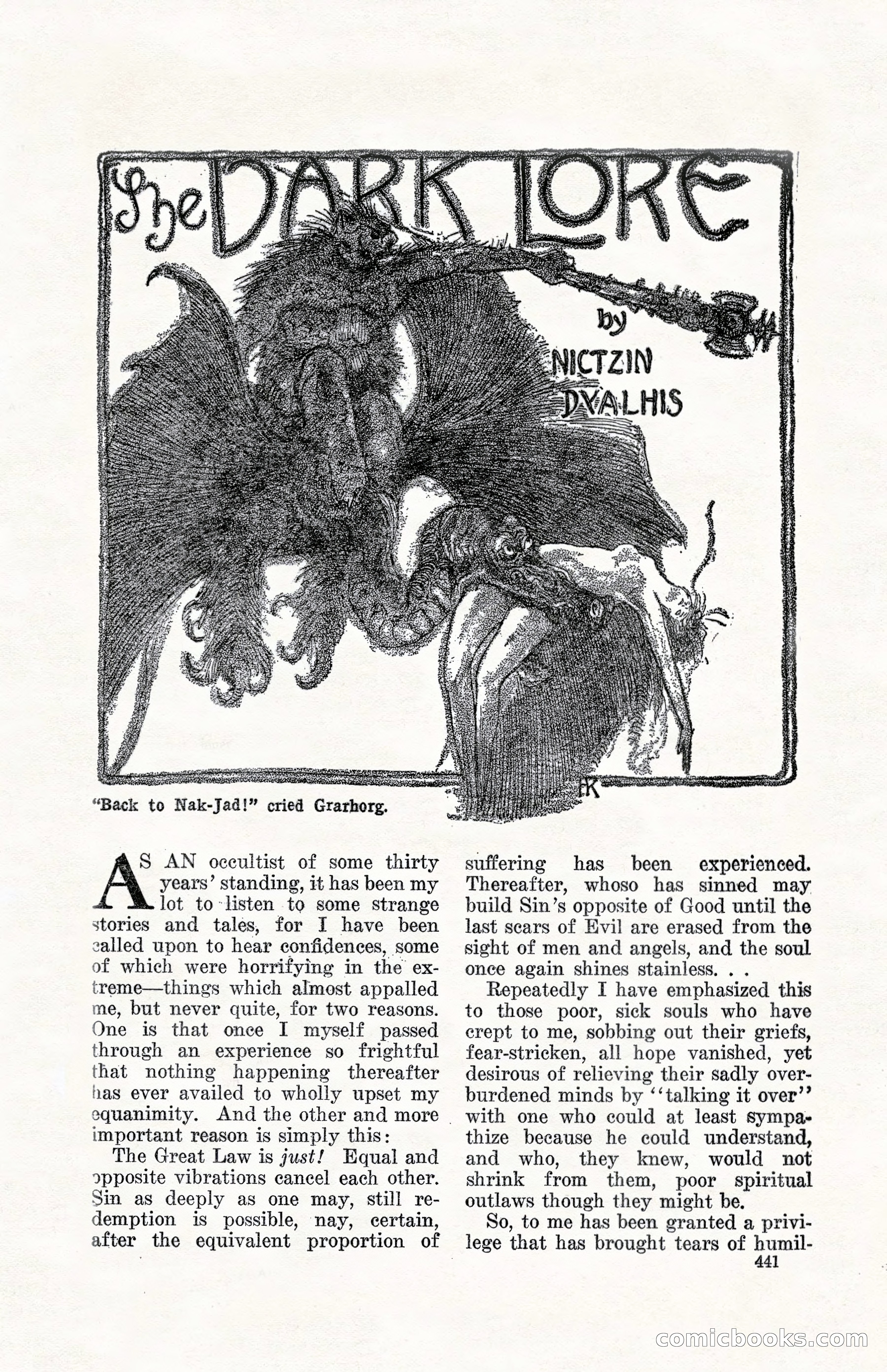 Weird Tales, Vol. 10, No. 4 — page 11 of 148