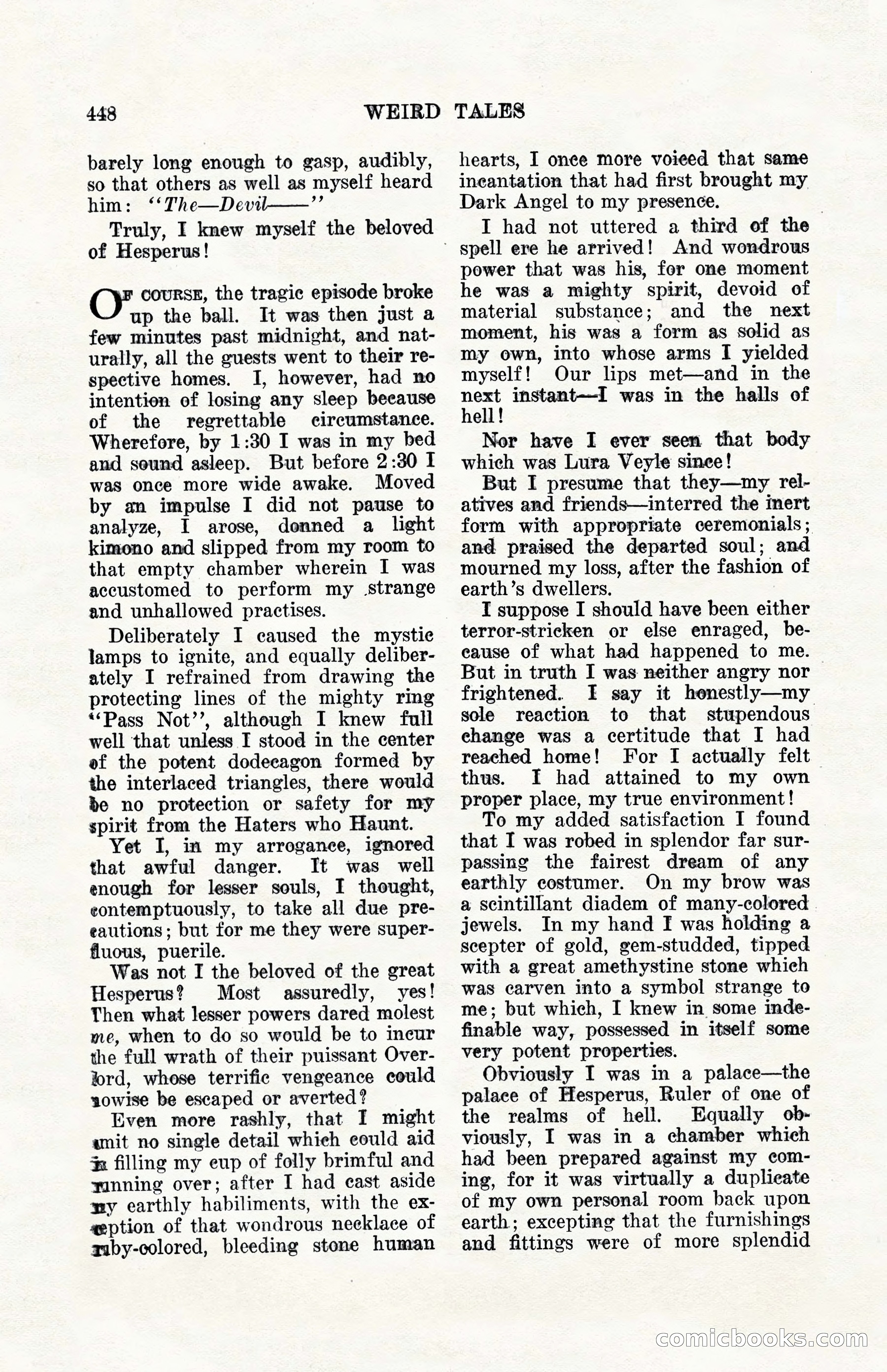 Weird Tales, Vol. 10, No. 4 — page 18 of 148