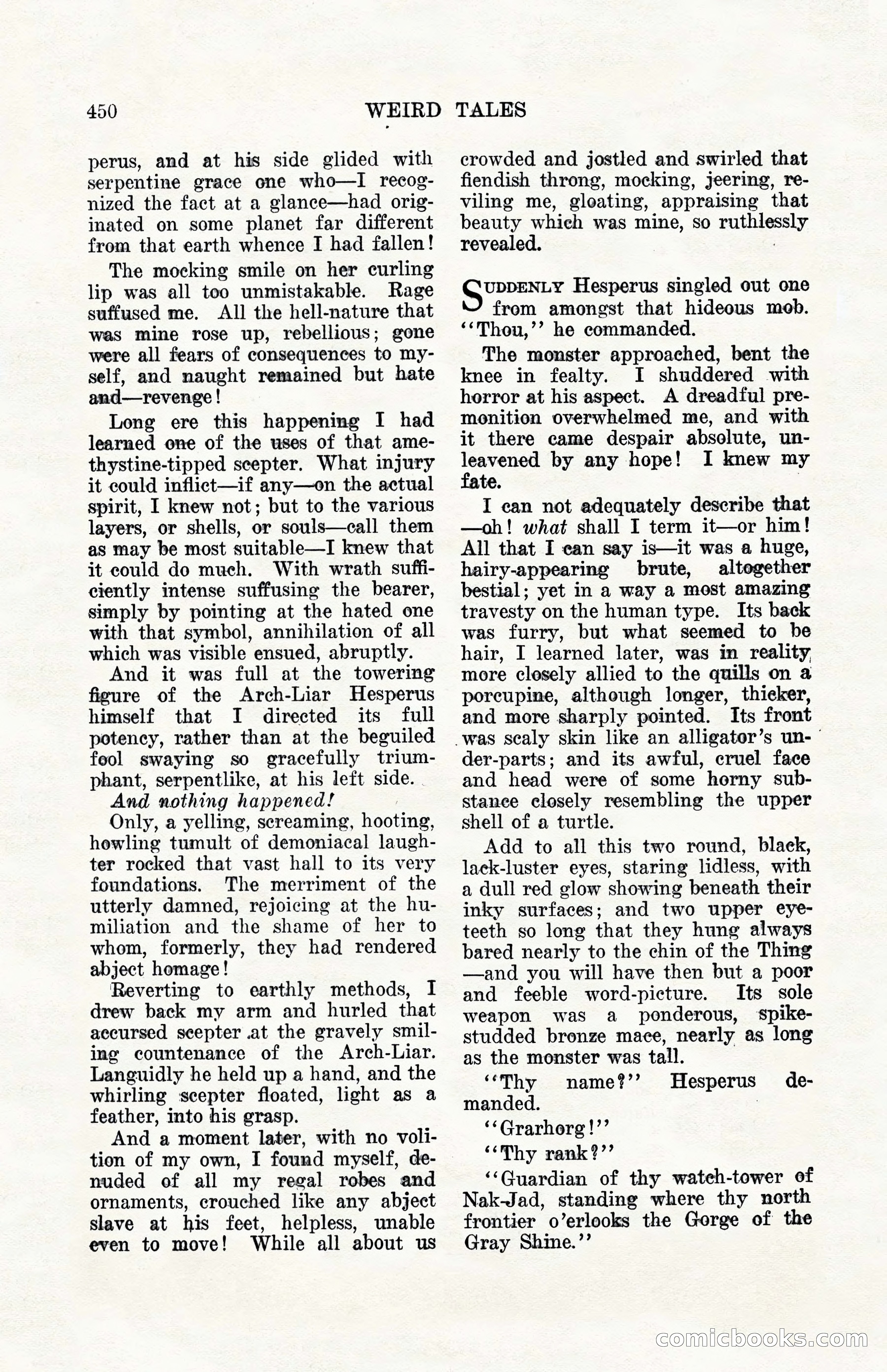 Weird Tales, Vol. 10, No. 4 — page 20 of 148