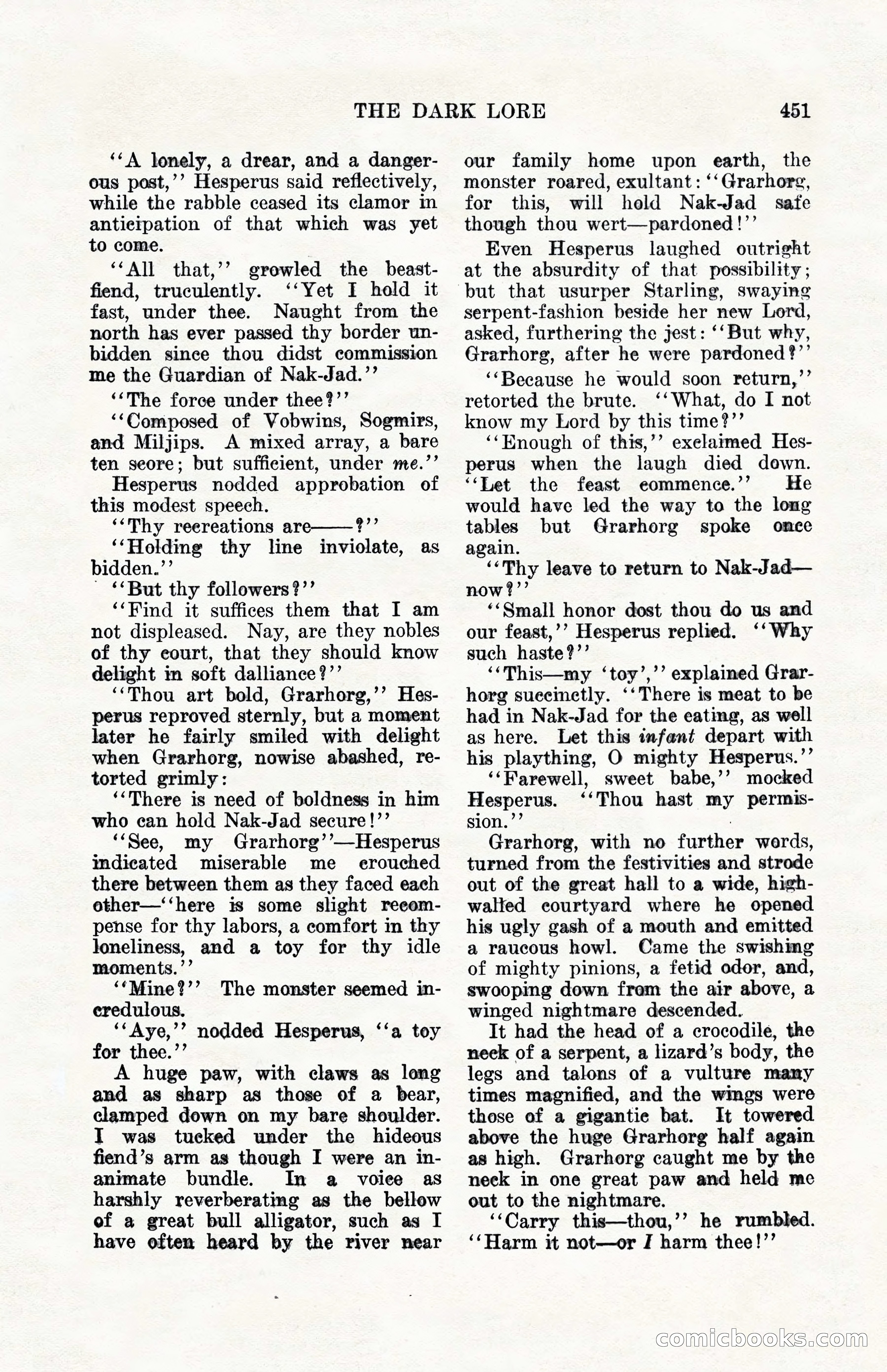 Weird Tales, Vol. 10, No. 4 — page 21 of 148
