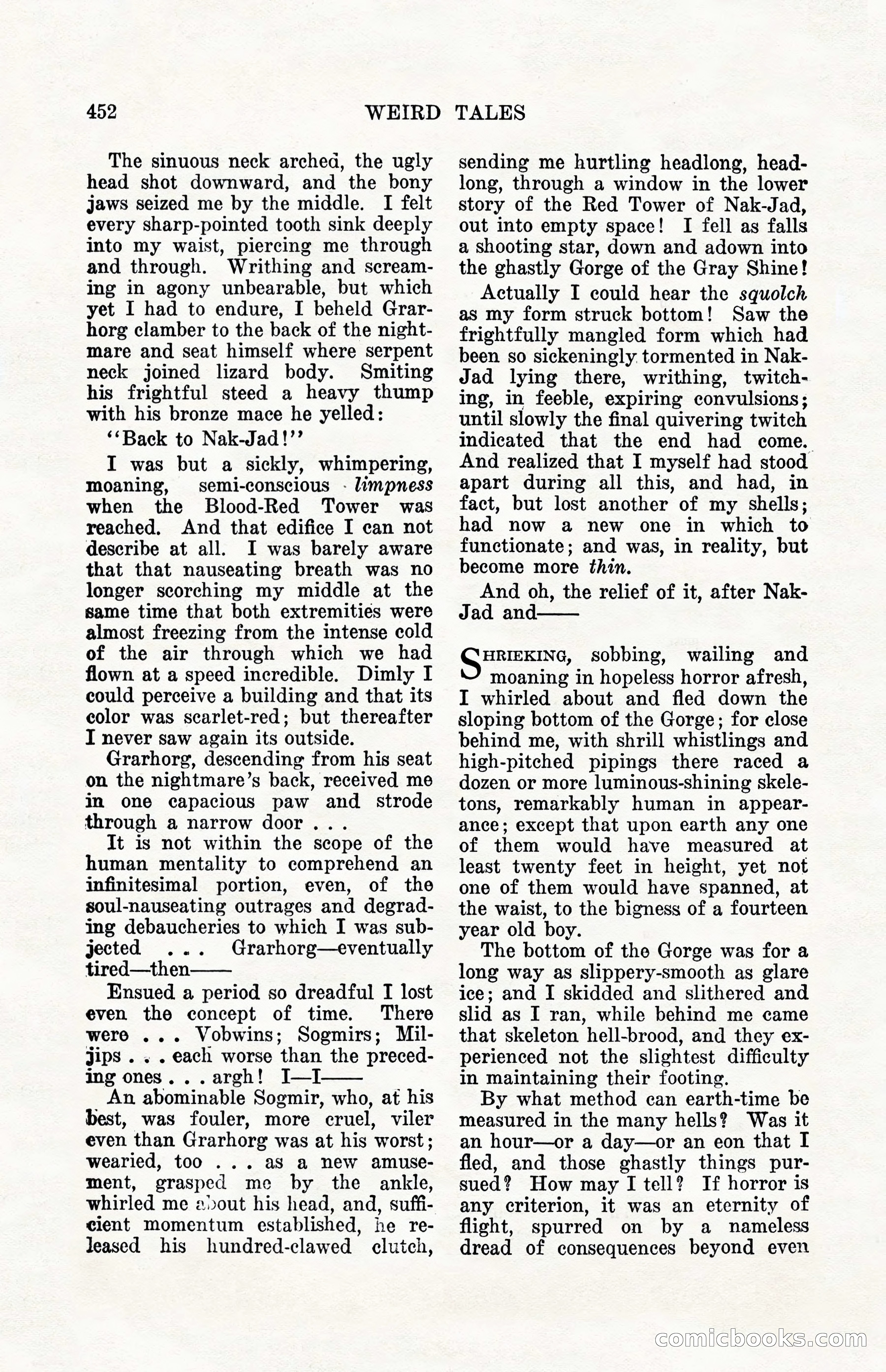 Weird Tales, Vol. 10, No. 4 — page 22 of 148