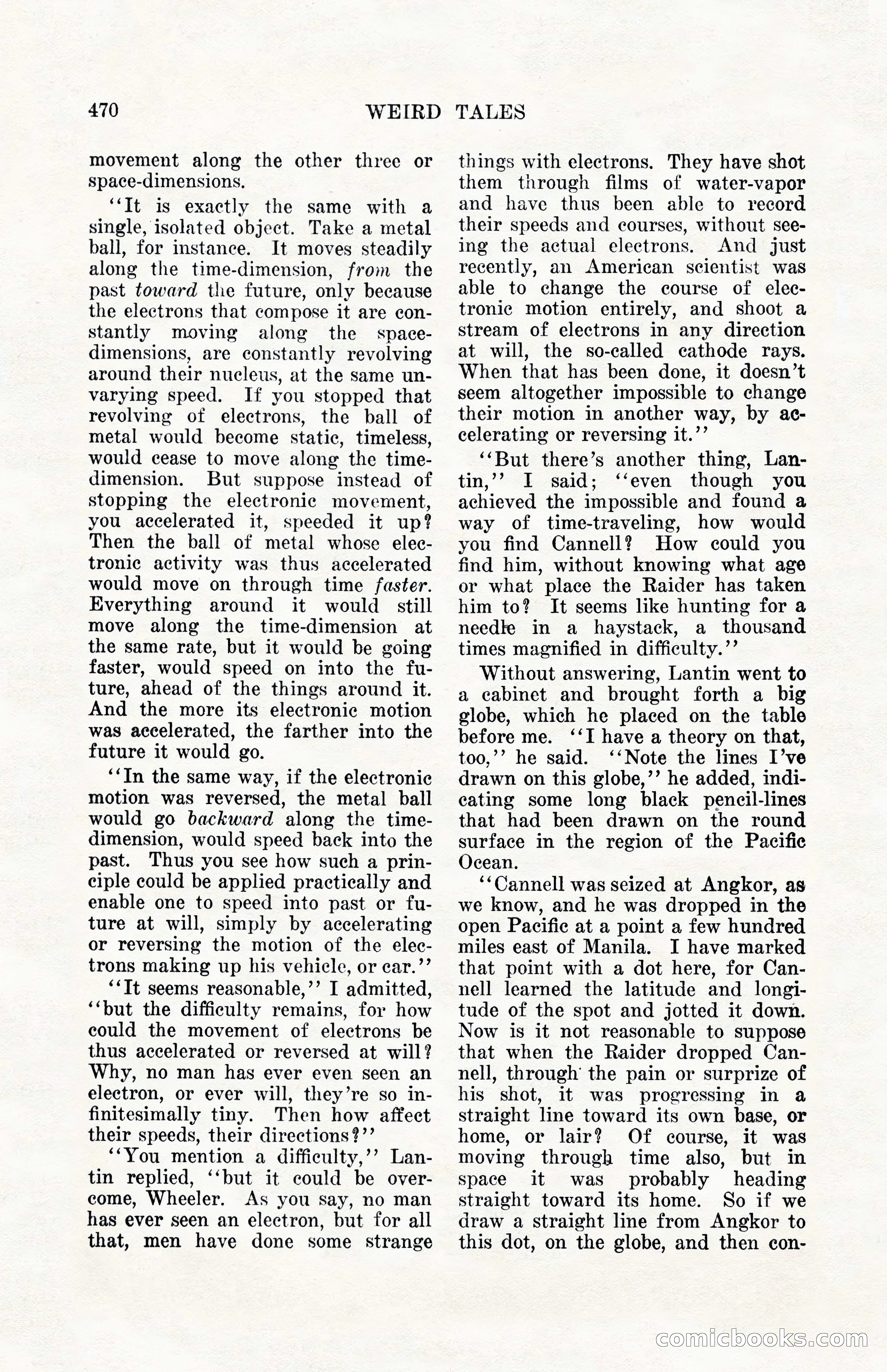 Weird Tales, Vol. 10, No. 4 — page 40 of 148