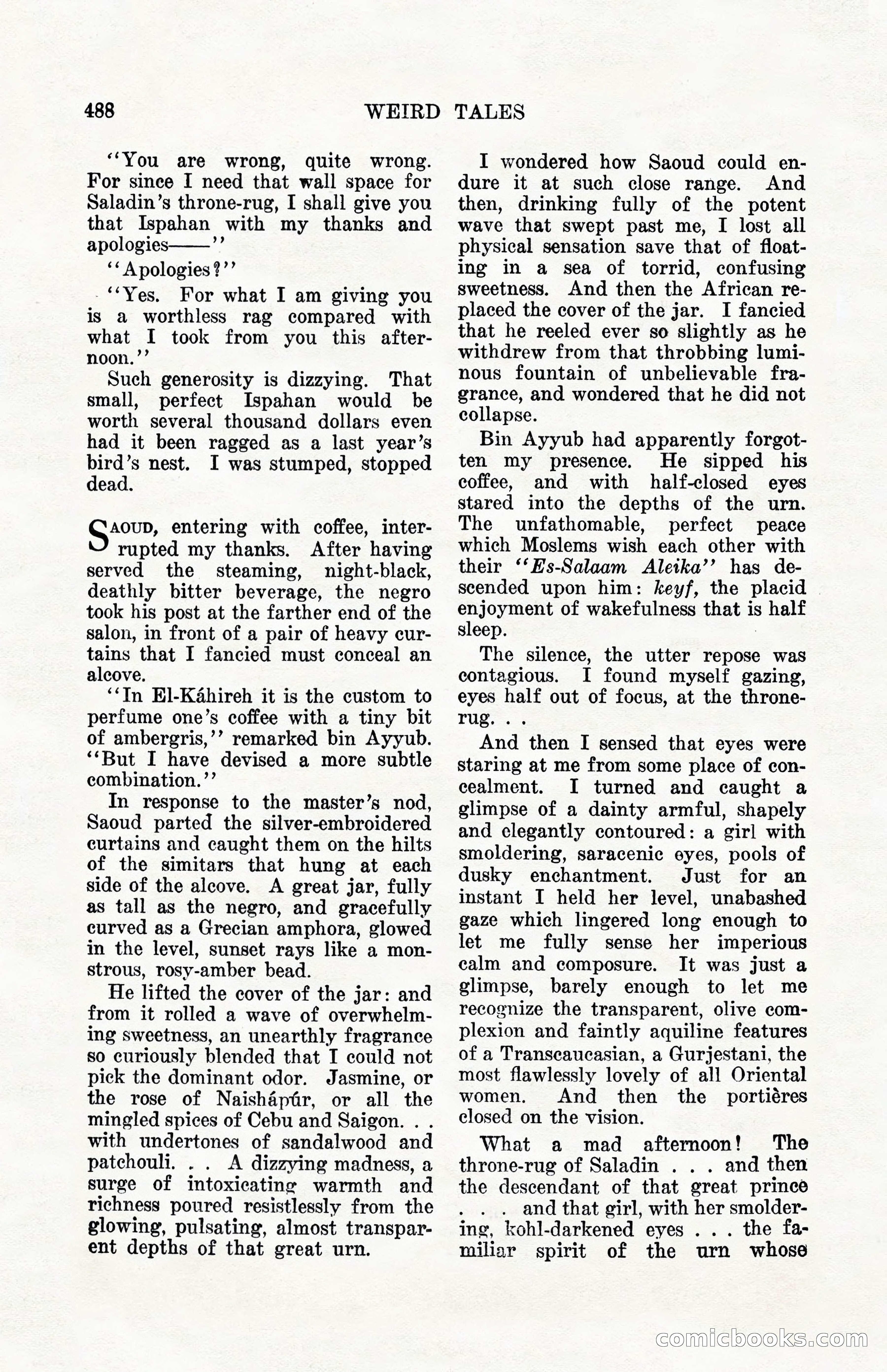 Weird Tales, Vol. 10, No. 4 — page 58 of 148