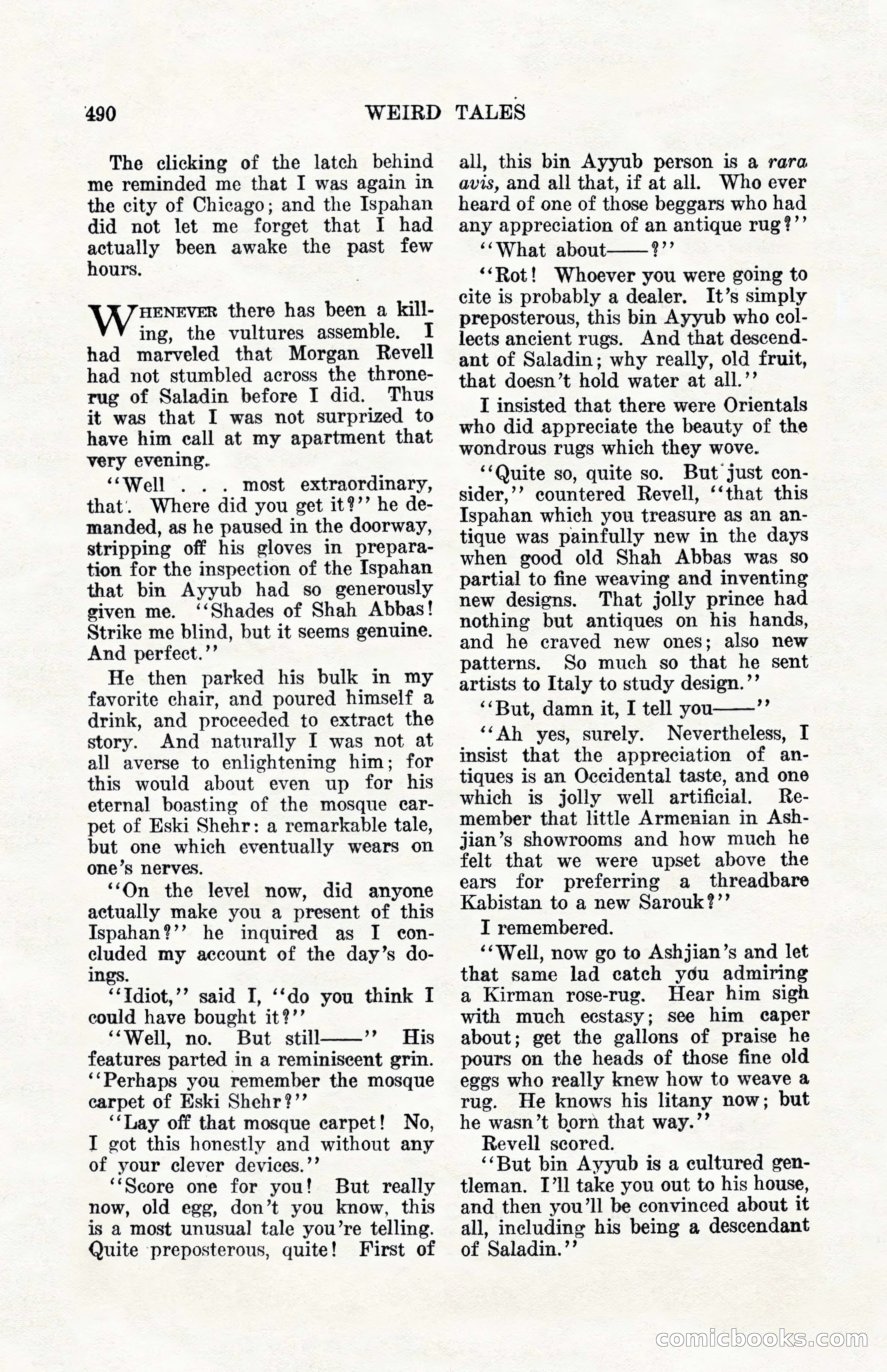 Weird Tales, Vol. 10, No. 4 — page 60 of 148