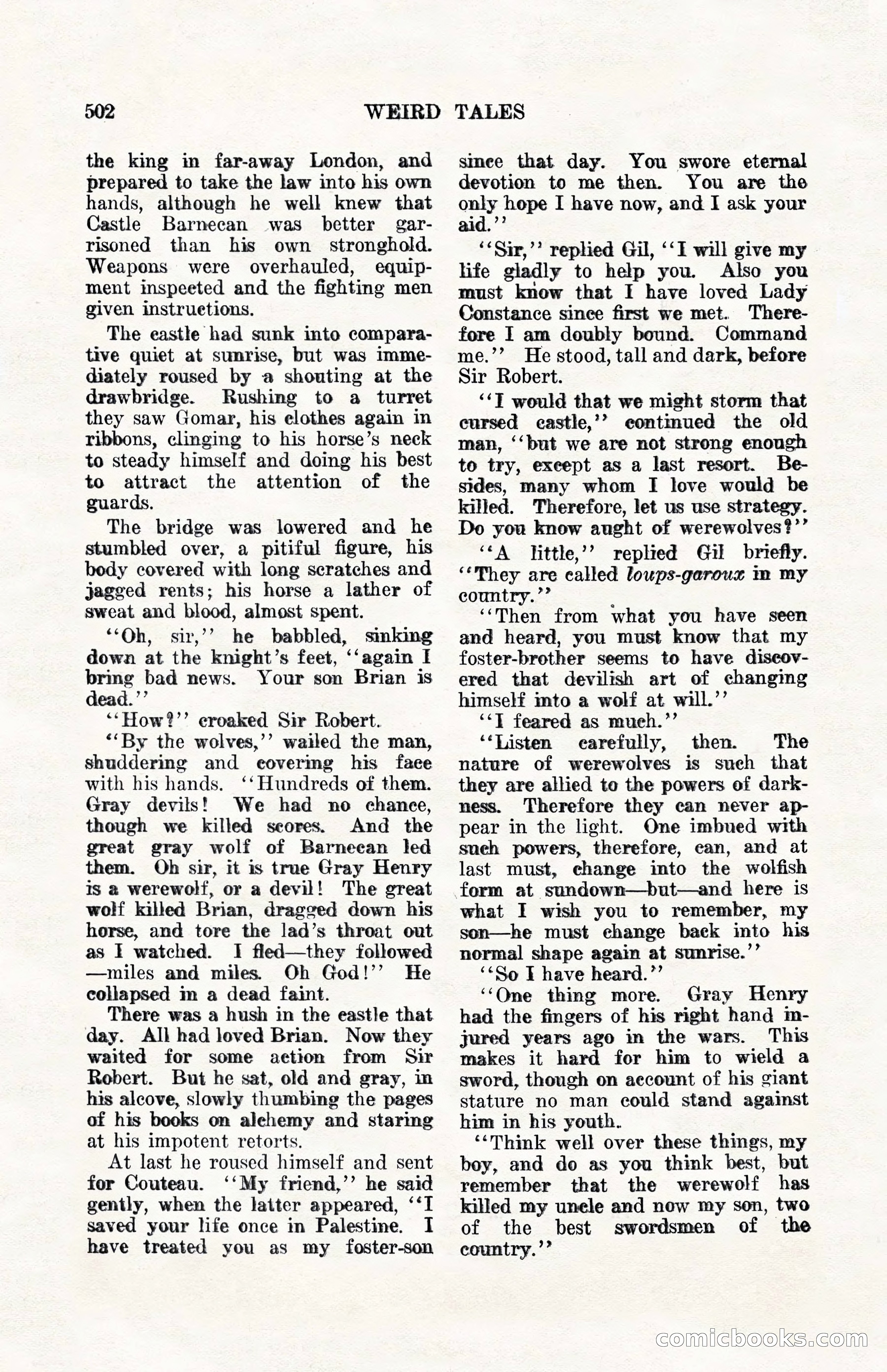 Weird Tales, Vol. 10, No. 4 — page 72 of 148