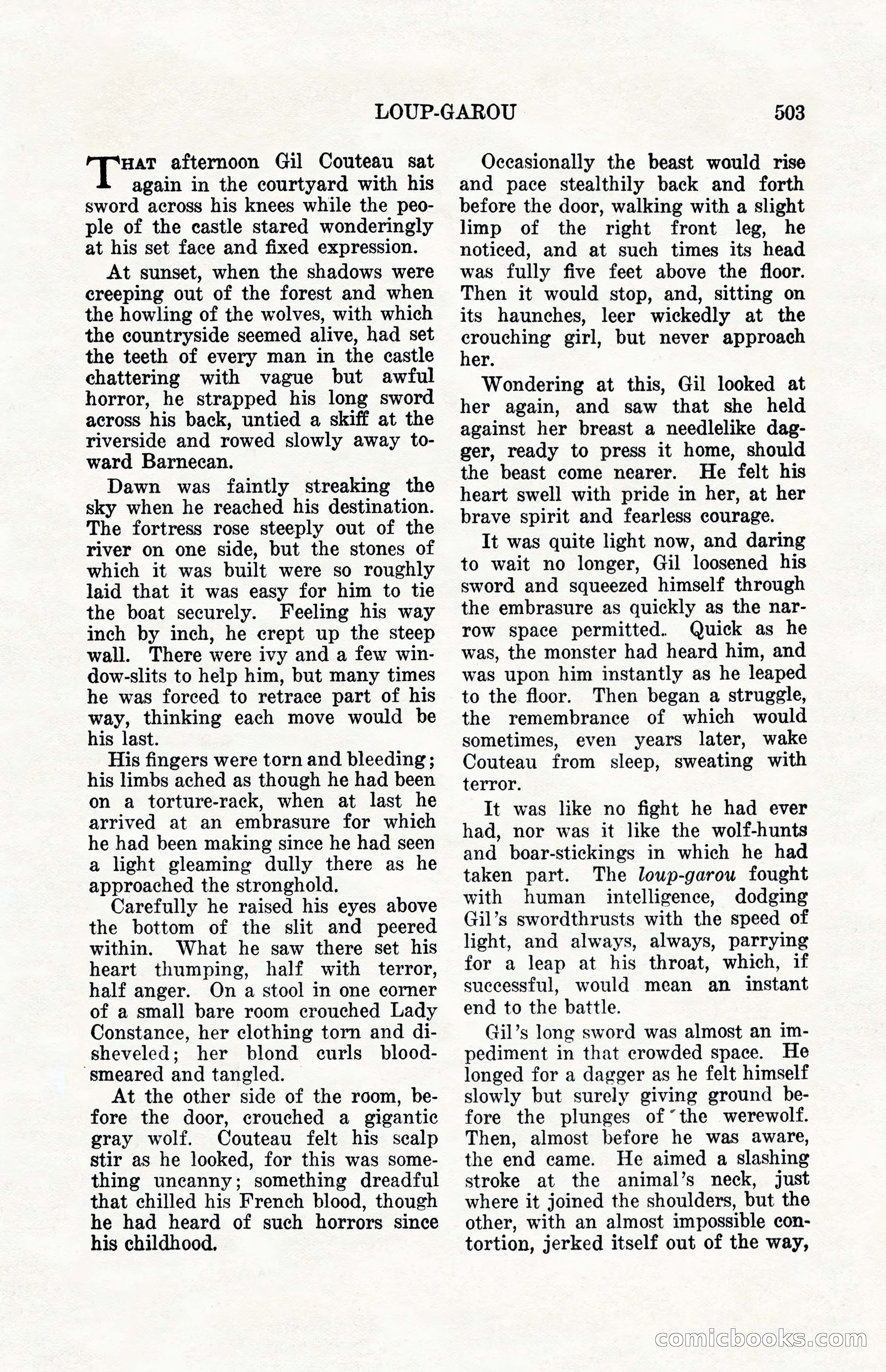 Weird Tales, Vol. 10, No. 4 — page 73 of 148