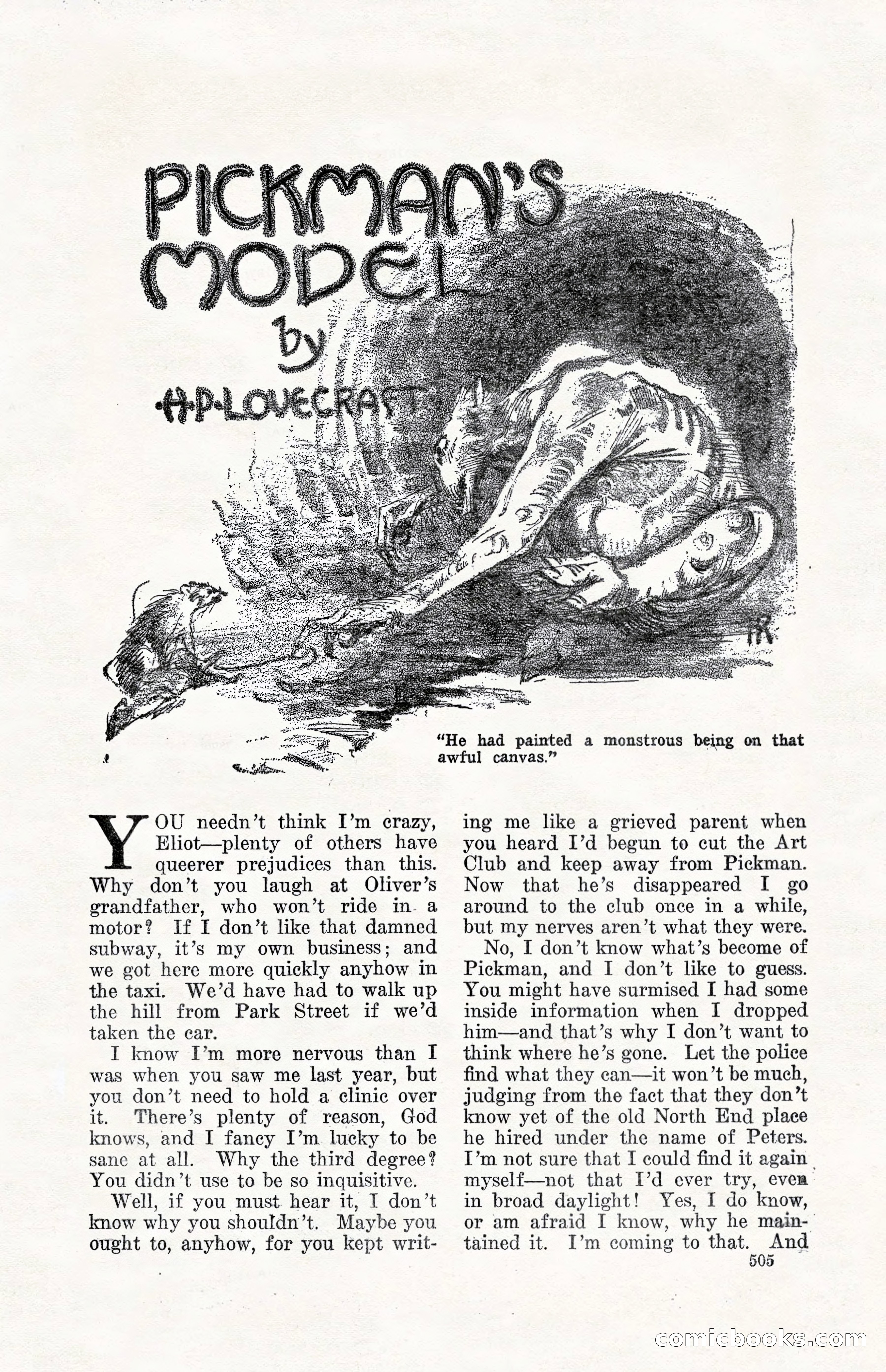 Weird Tales, Vol. 10, No. 4 — page 75 of 148