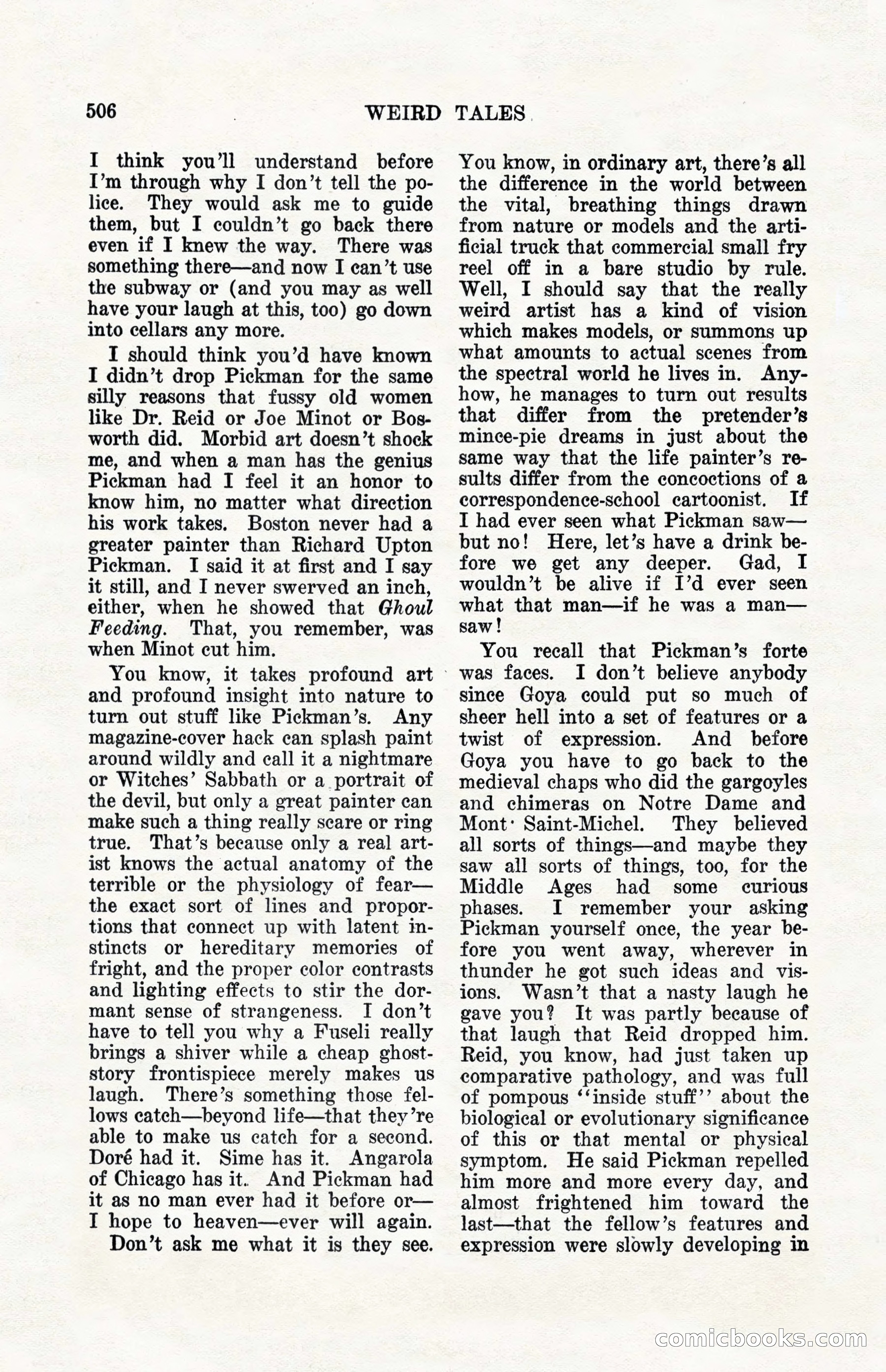 Weird Tales, Vol. 10, No. 4 — page 76 of 148