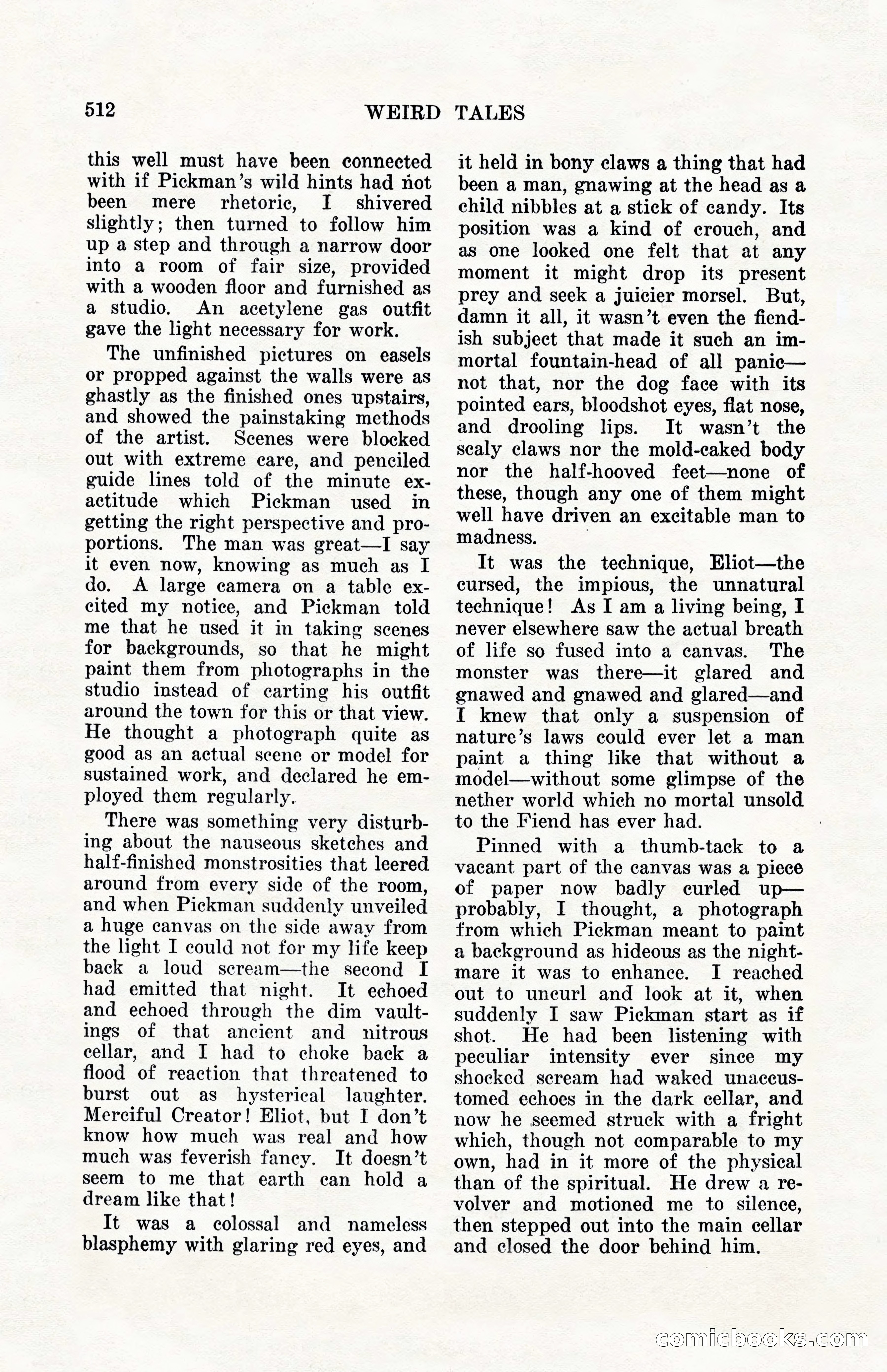 Weird Tales, Vol. 10, No. 4 — page 82 of 148