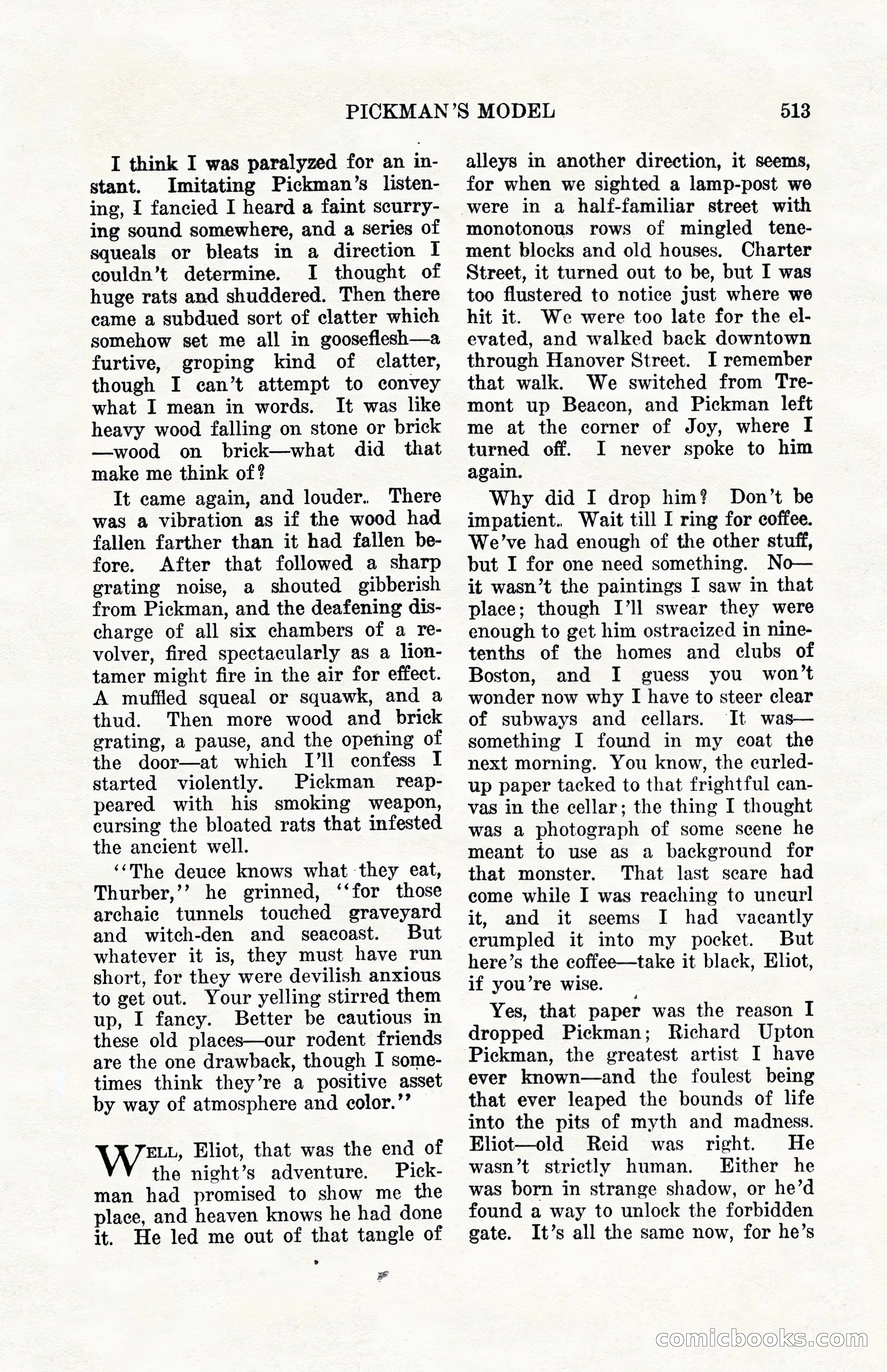 Weird Tales, Vol. 10, No. 4 — page 83 of 148